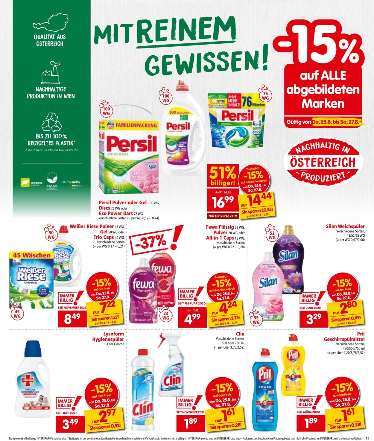 Prospekt Interspar 25.08.2022 - 07.09.2022