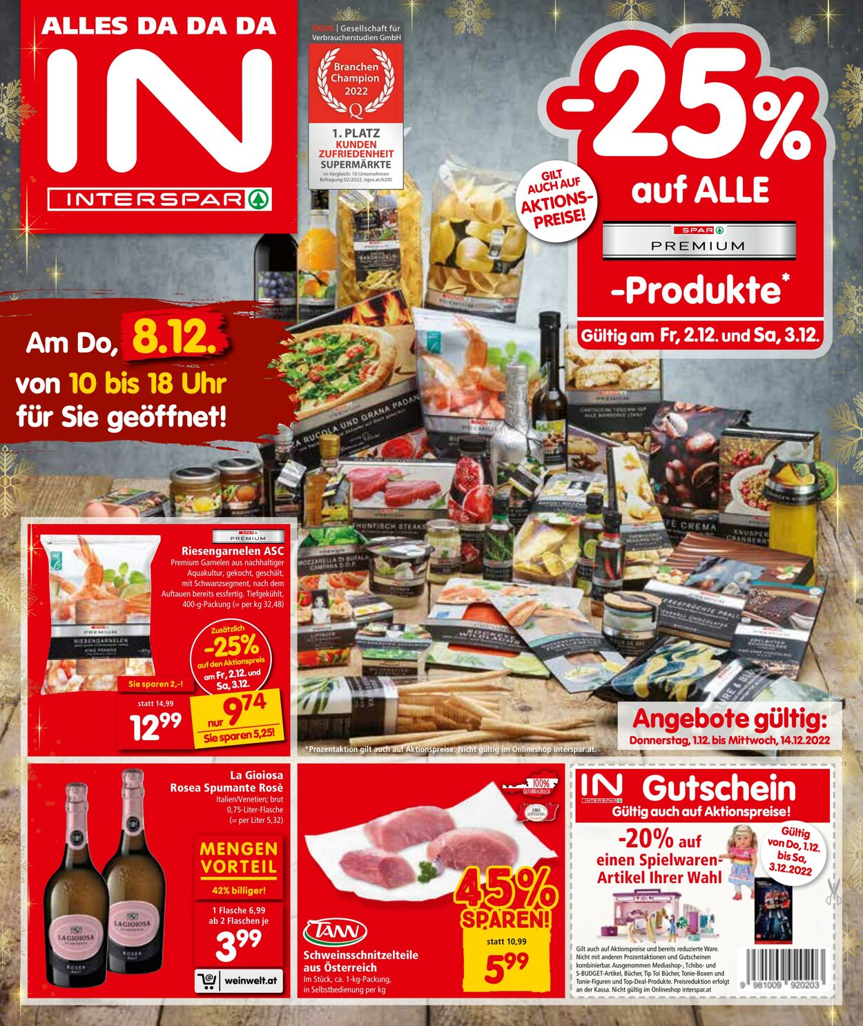 Prospekt Interspar 01.12.2022 - 14.12.2022