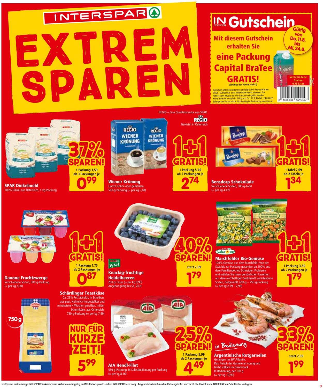 Prospekt Interspar 11.08.2022 - 24.08.2022