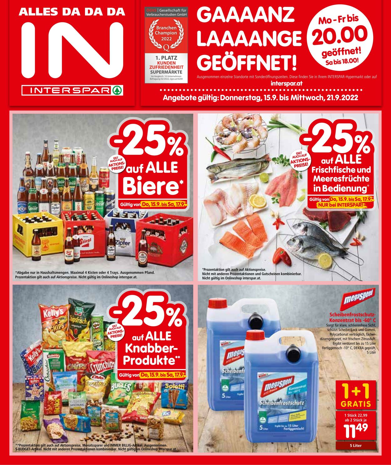 Prospekt Interspar 15.09.2022 - 21.09.2022