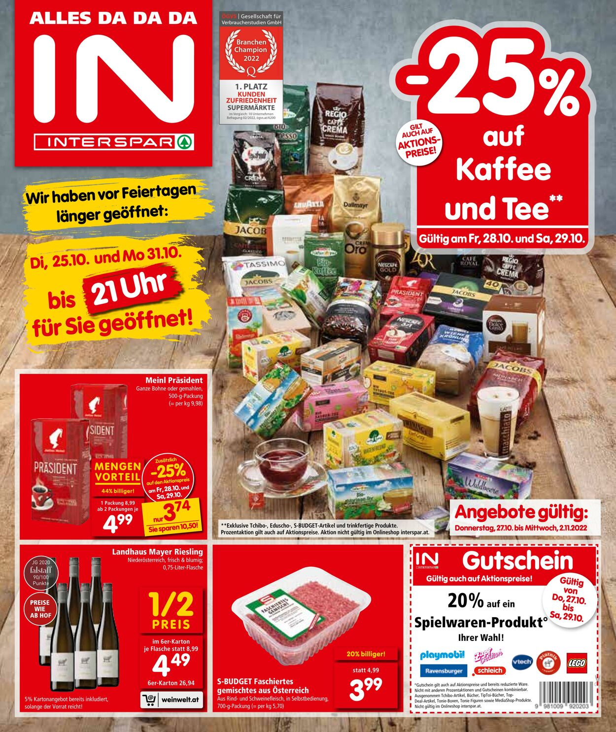 Prospekt Interspar 27.10.2022 - 02.11.2022