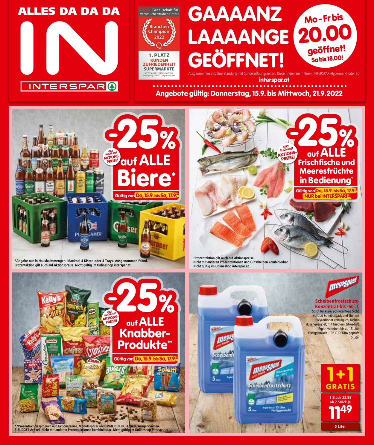 Prospekt Interspar 15.09.2022 - 21.09.2022