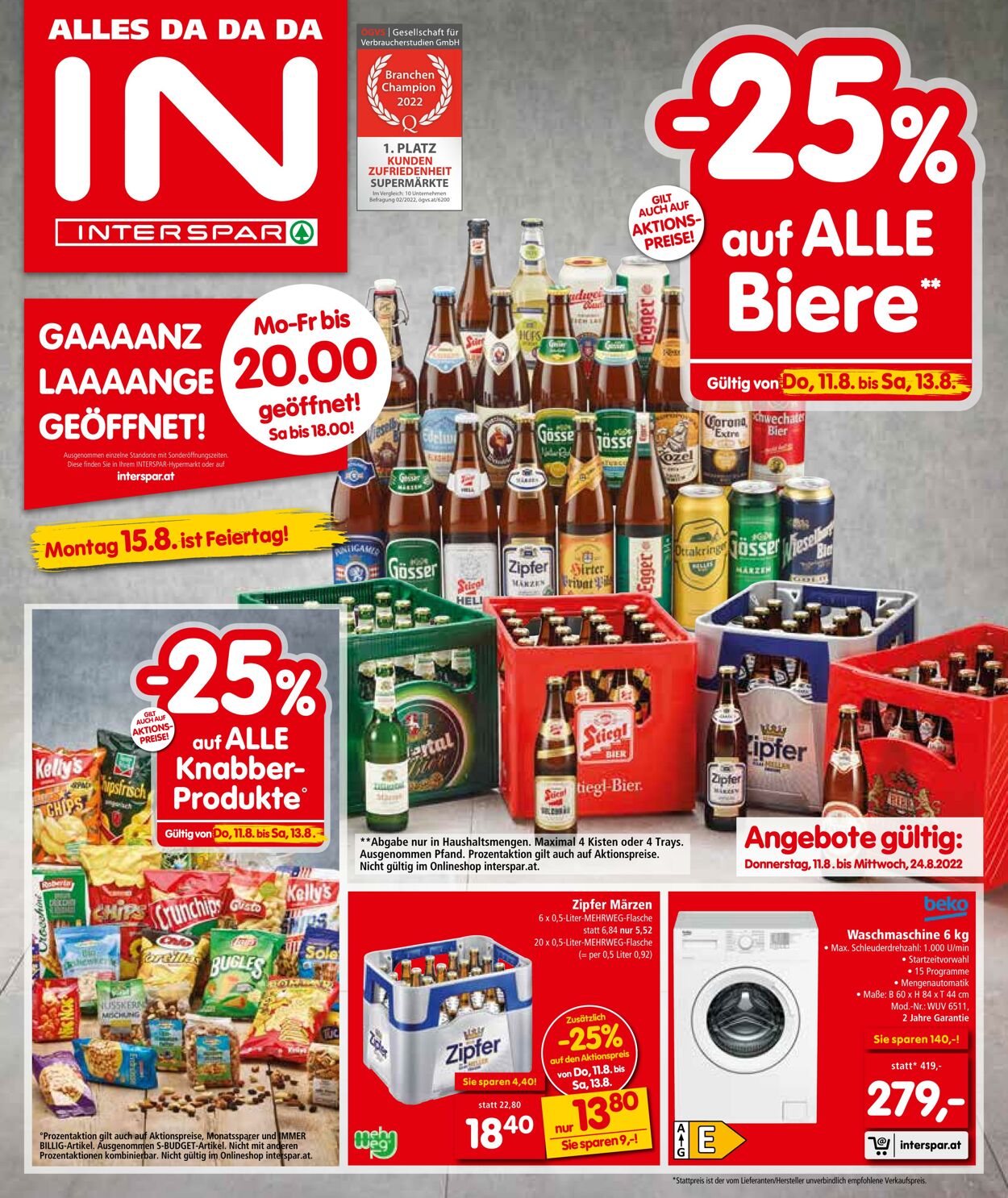 Prospekt Interspar 11.08.2022 - 24.08.2022