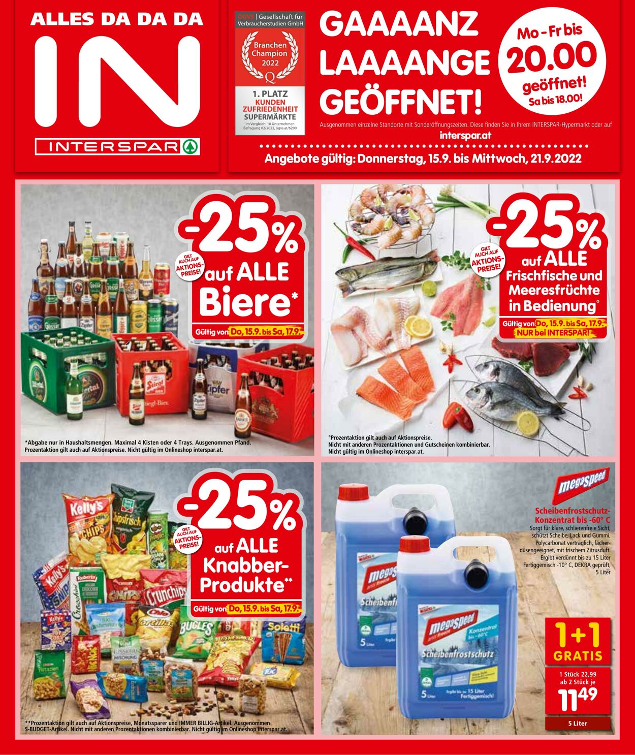 Prospekt Interspar 15.09.2022 - 21.09.2022