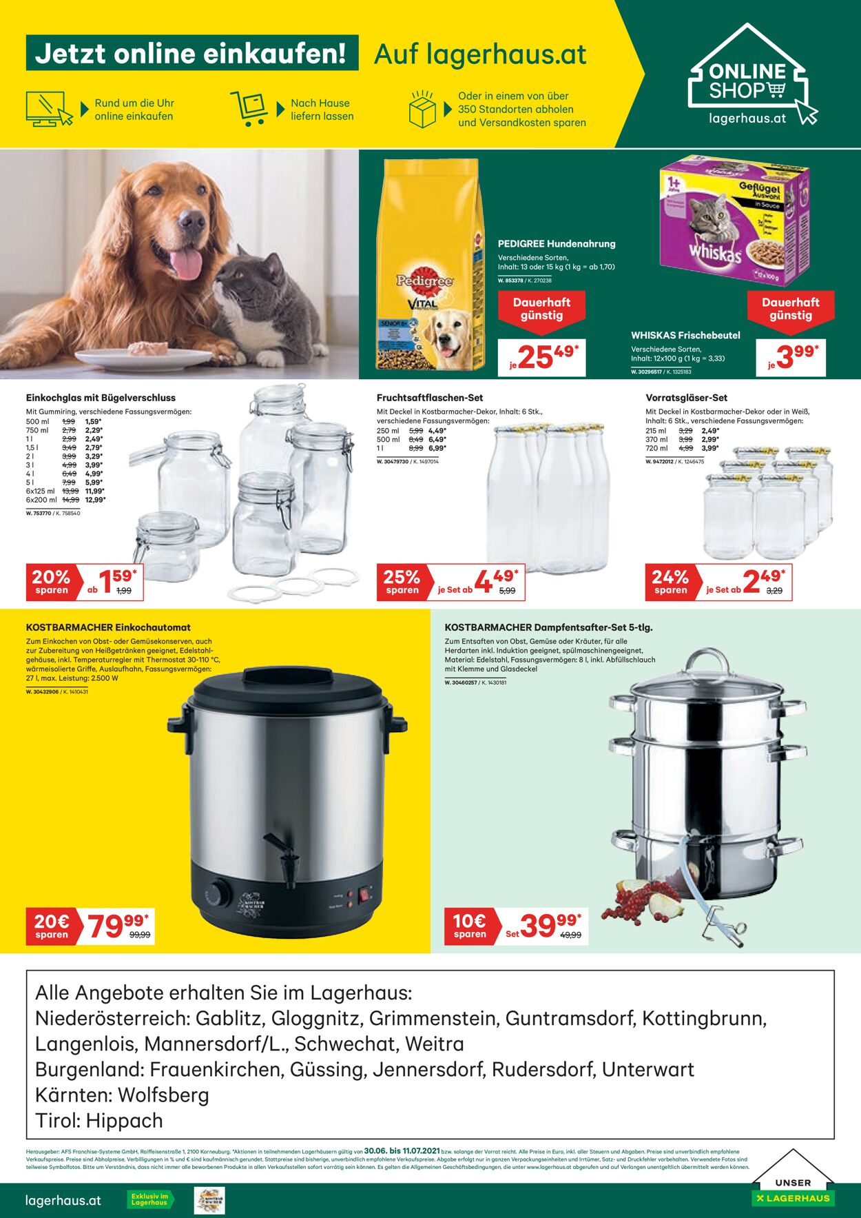 Prospekt Lagerhaus 28.06.2021 - 11.07.2021
