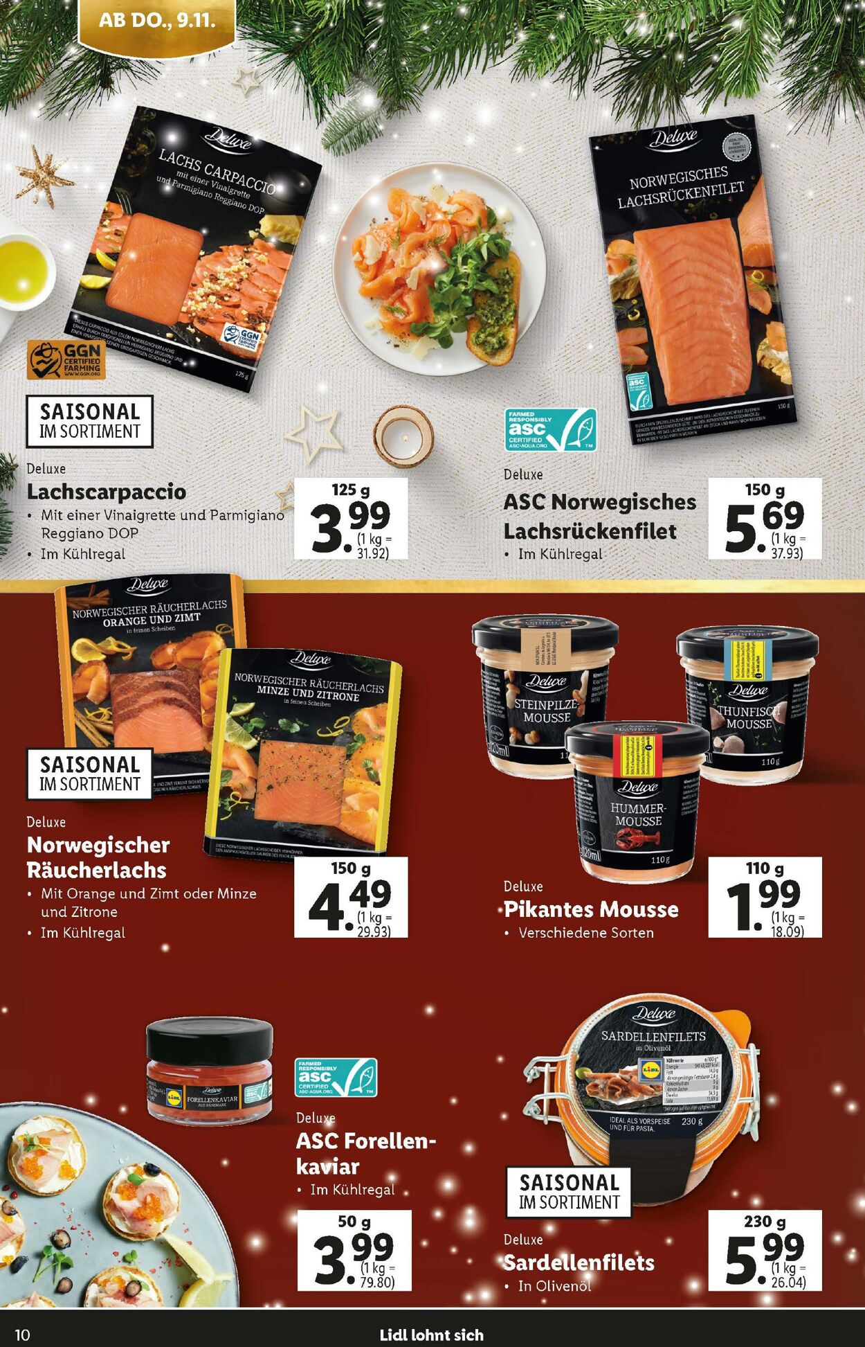 Prospekt Lidl 09.11.2023 - 30.12.2023