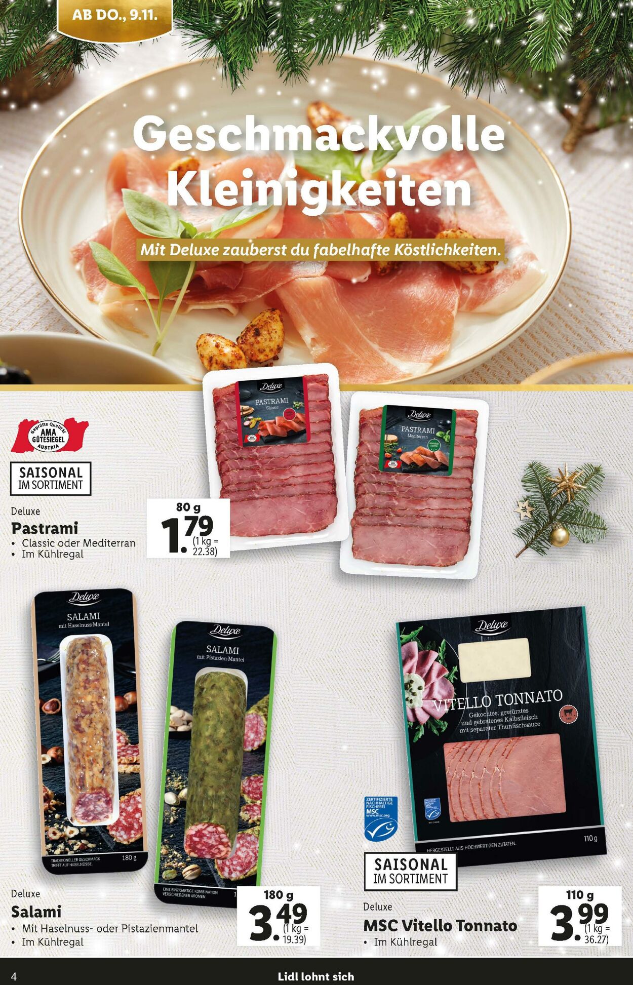 Prospekt Lidl 09.11.2023 - 30.12.2023