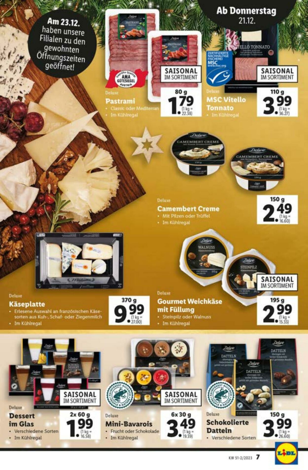 Prospekt Lidl 21.12.2023 - 23.12.2023