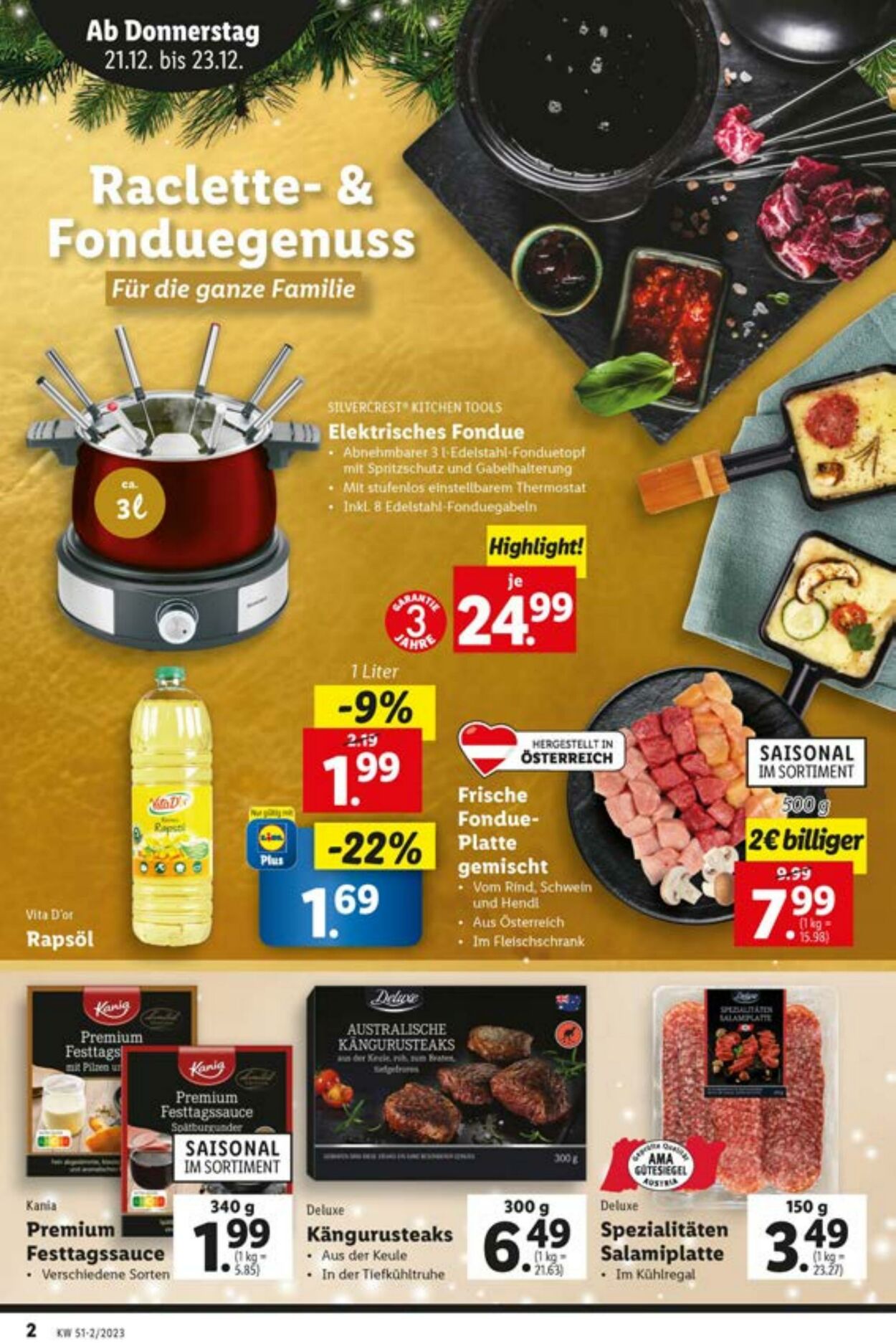 Prospekt Lidl 21.12.2023 - 23.12.2023