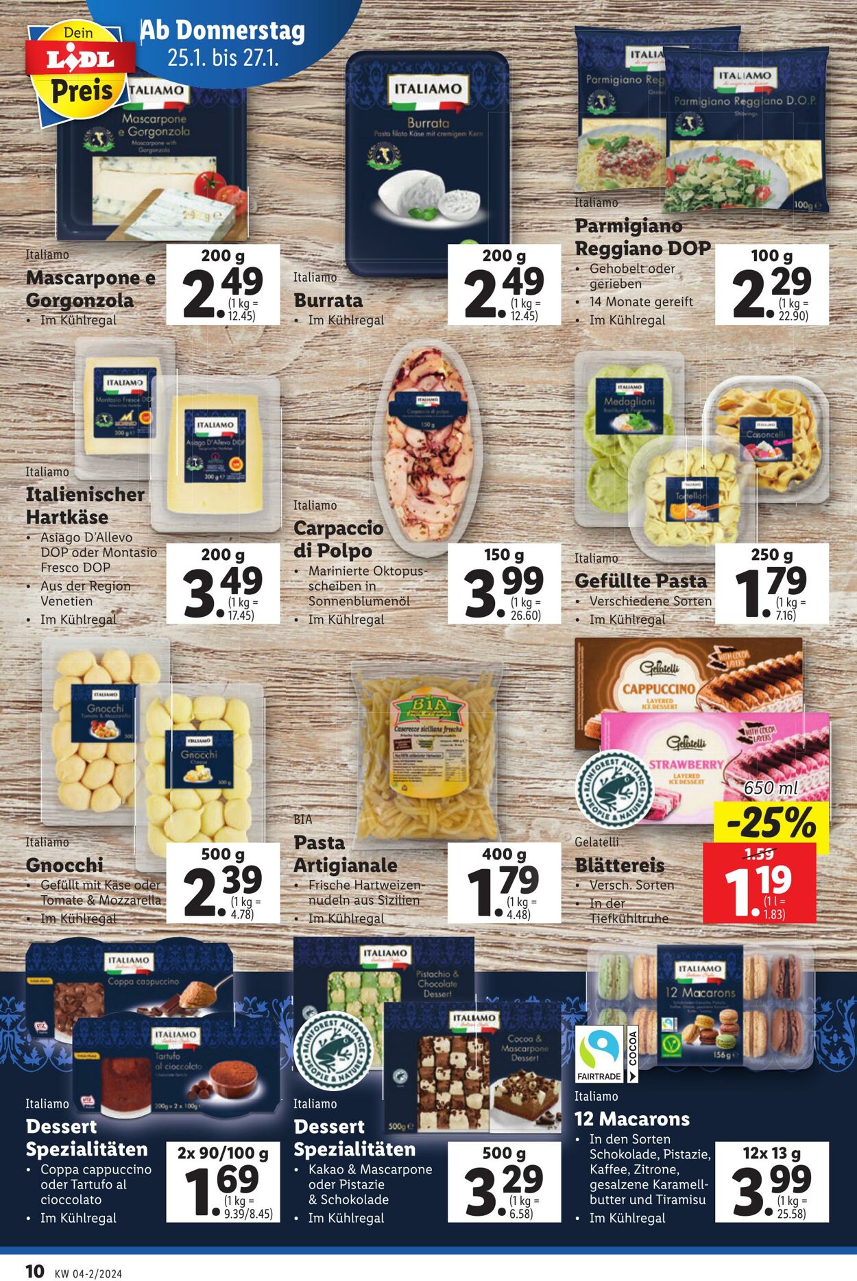 Prospekt Lidl 25.01.2024 - 27.01.2024