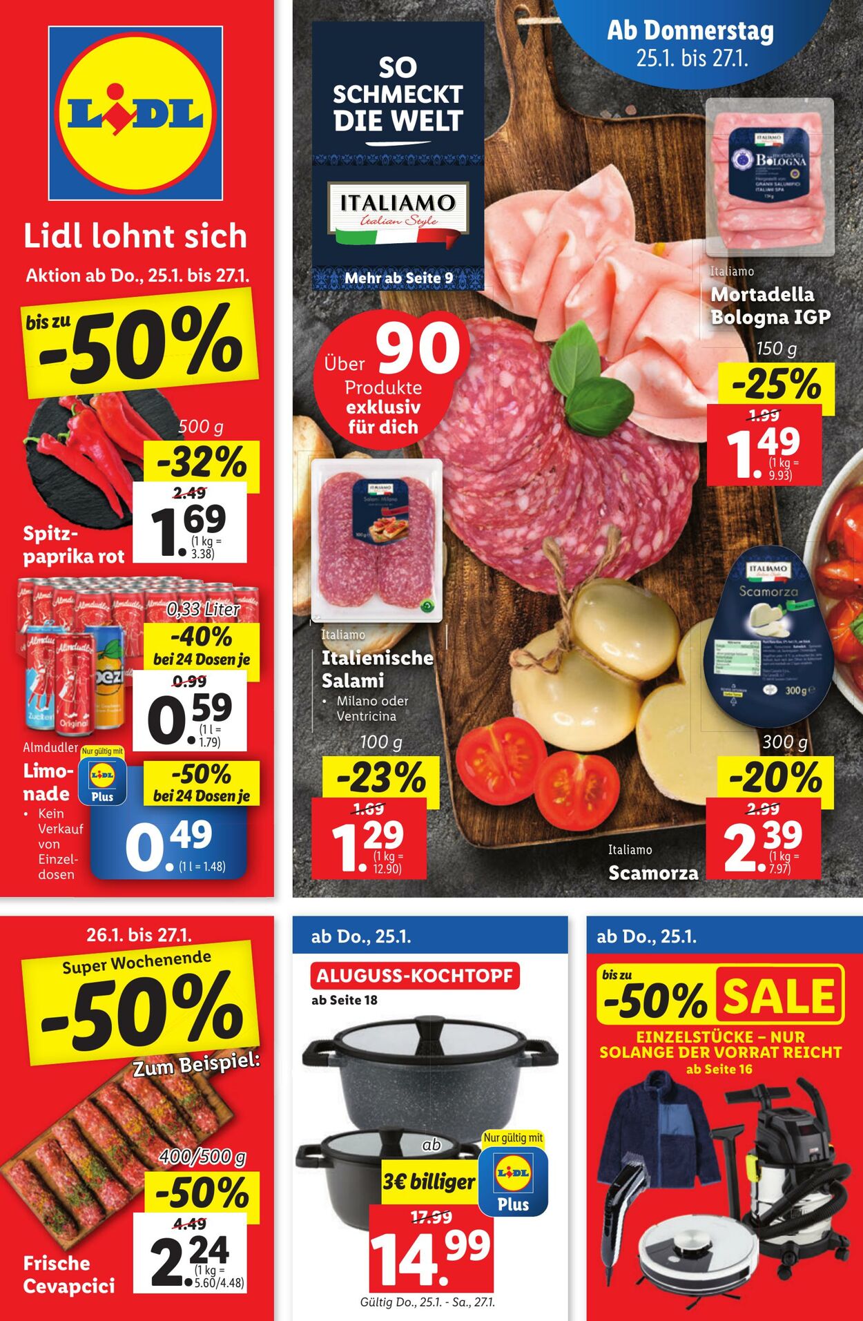 Prospekt Lidl 25.01.2024 - 27.01.2024