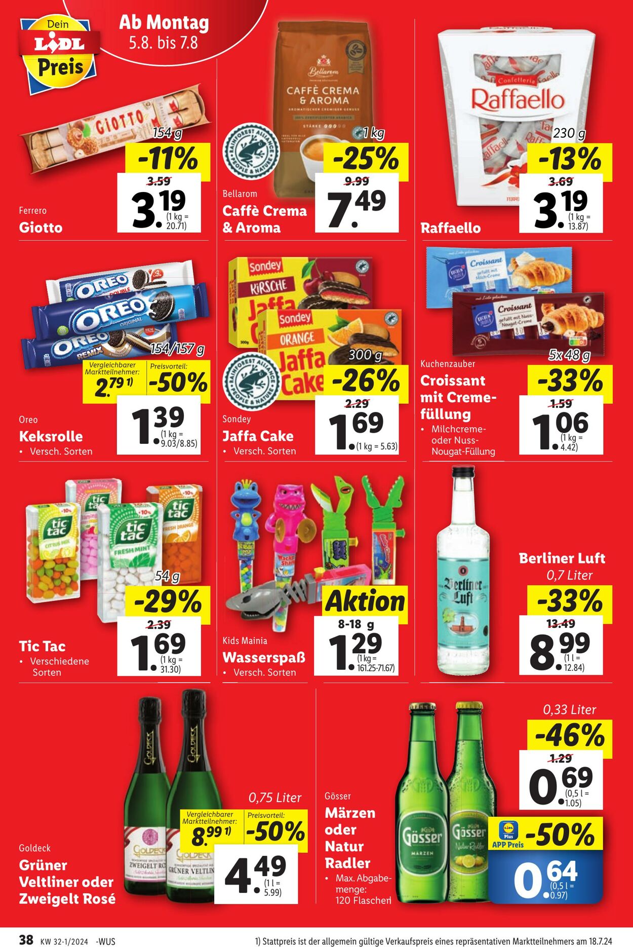 Prospekt Lidl 01.08.2024 - 07.08.2024