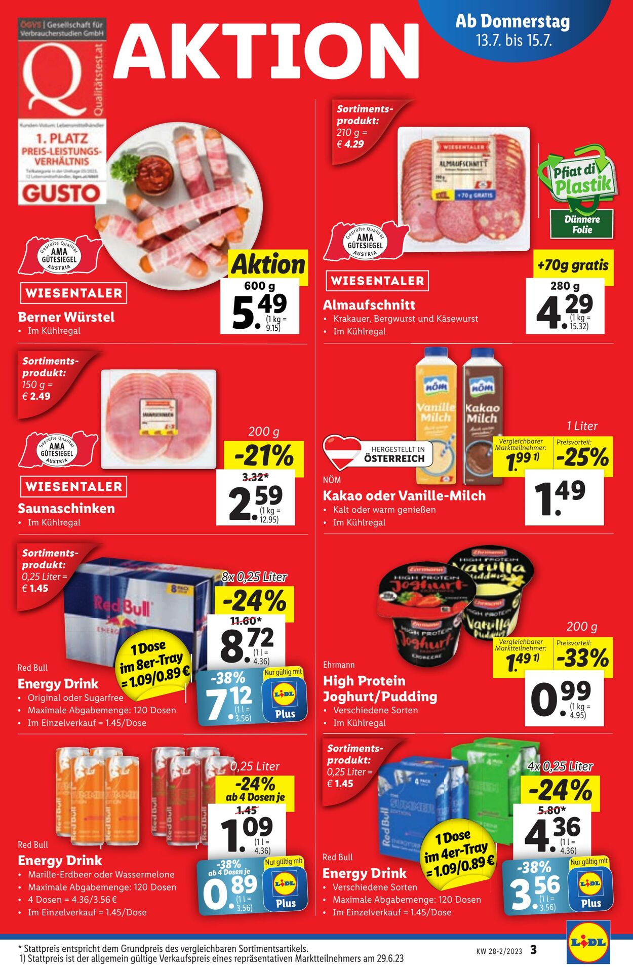 Prospekt Lidl 13.07.2023 - 15.07.2023