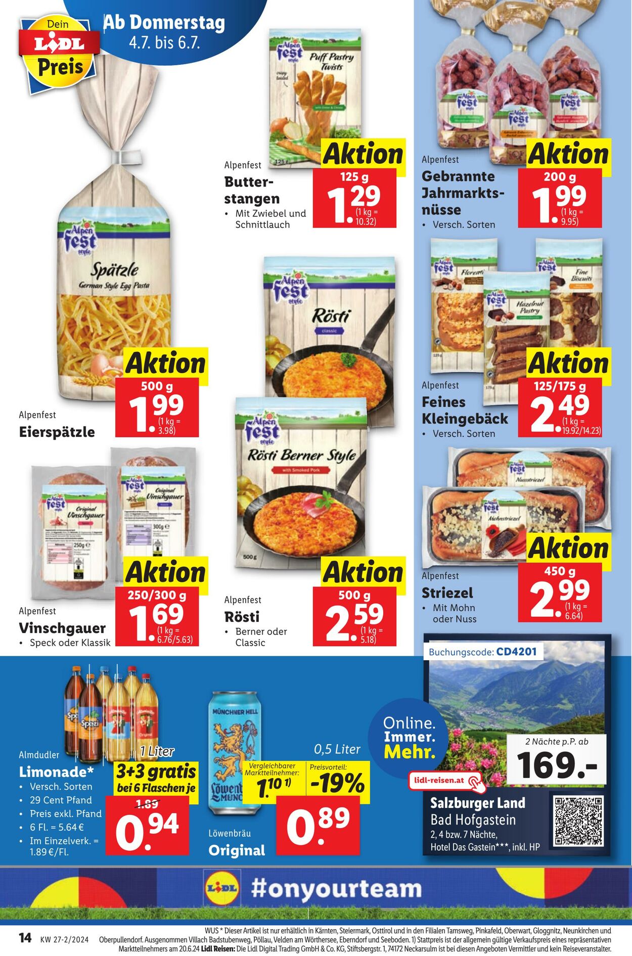 Prospekt Lidl 04.07.2024 - 10.07.2024