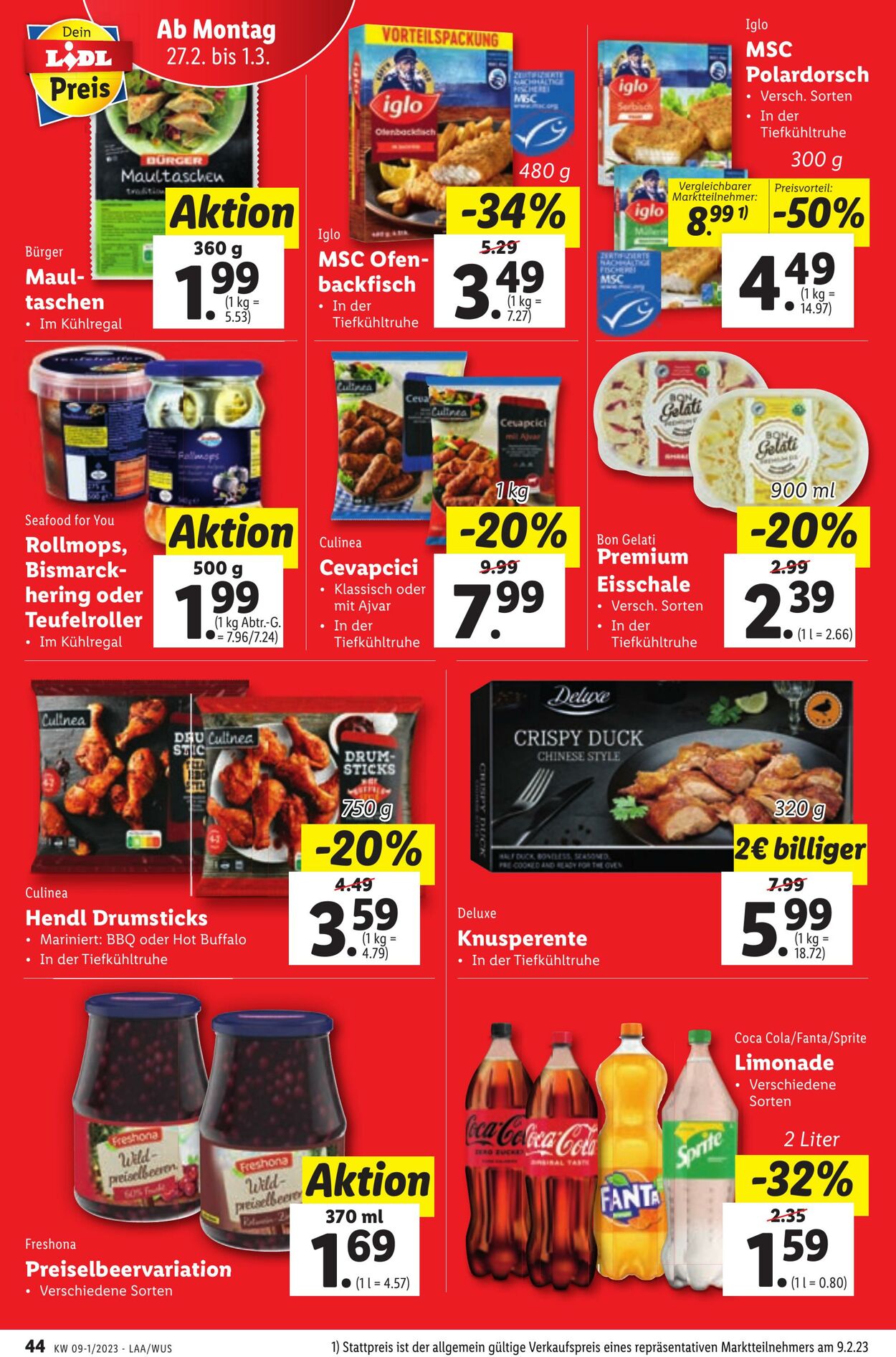 Prospekt Lidl 23.02.2023 - 01.03.2023