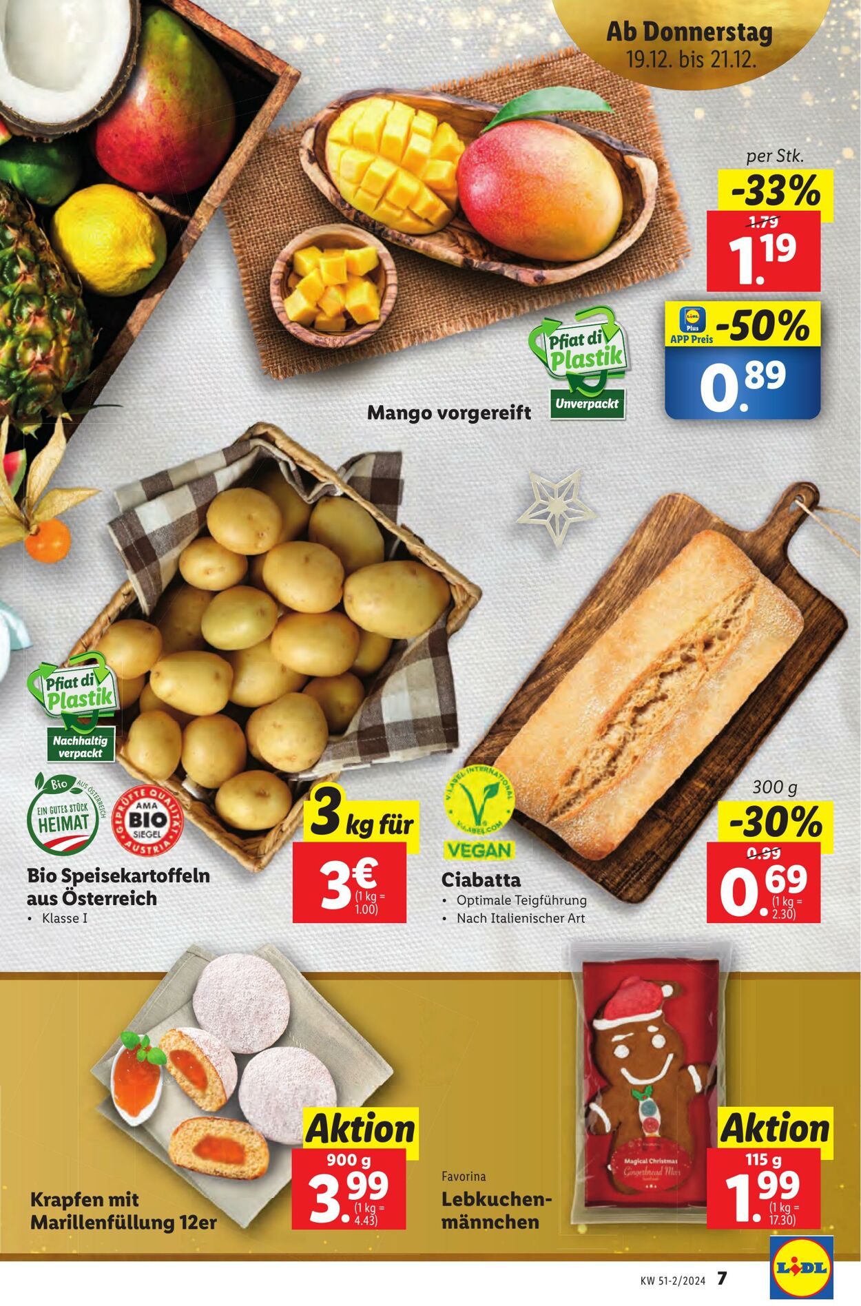 Prospekt Lidl 19.12.2024 - 24.12.2024