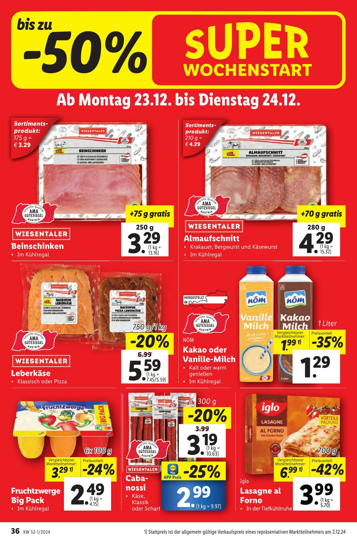 Prospekt Lidl 19.12.2024 - 24.12.2024