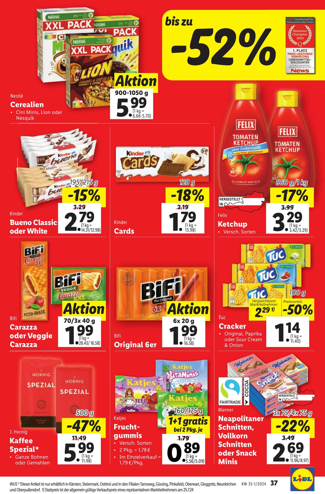 Prospekt Lidl 08.08.2024 - 14.08.2024