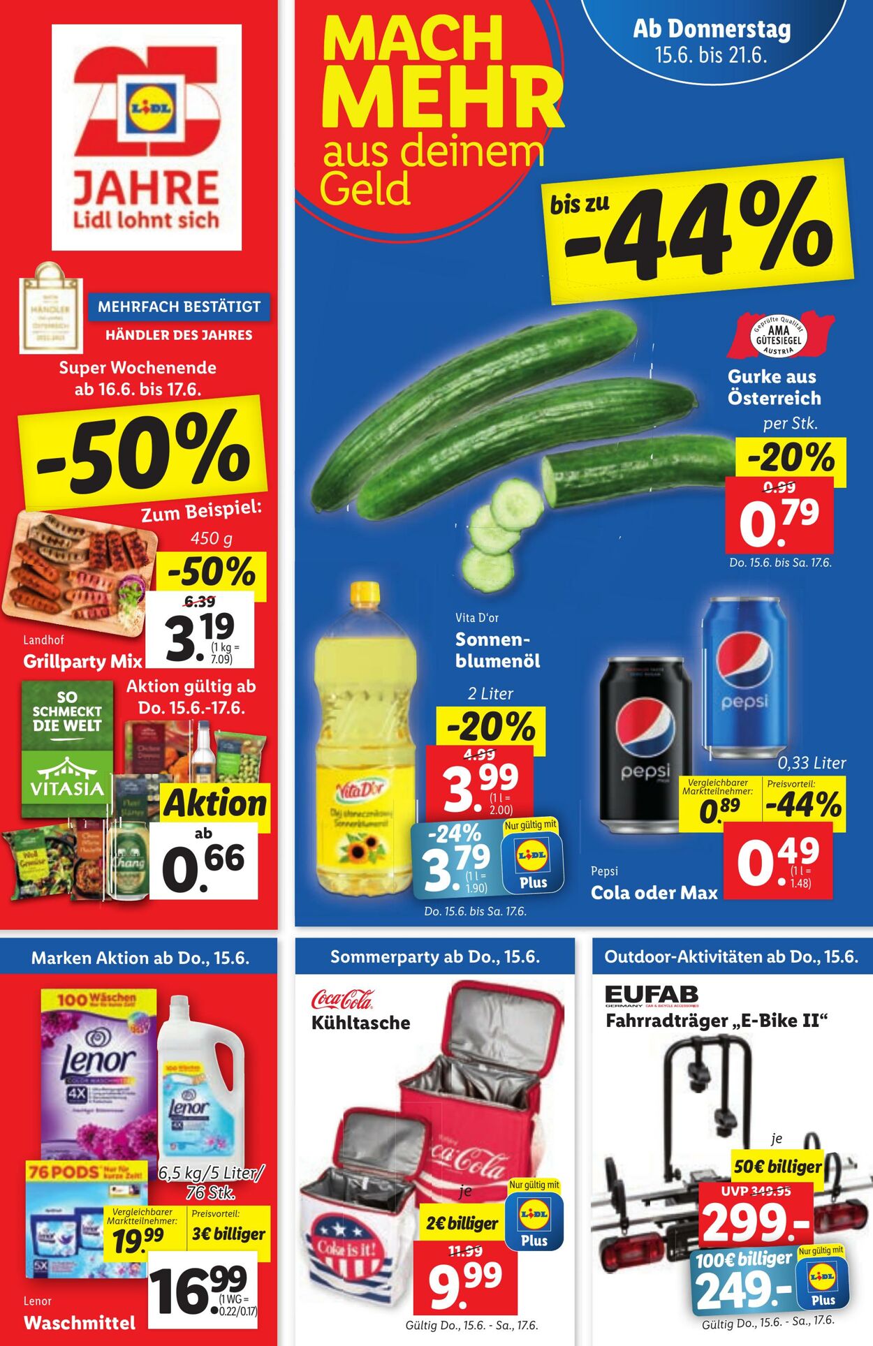 Prospekt Lidl 15.06.2023 - 21.06.2023