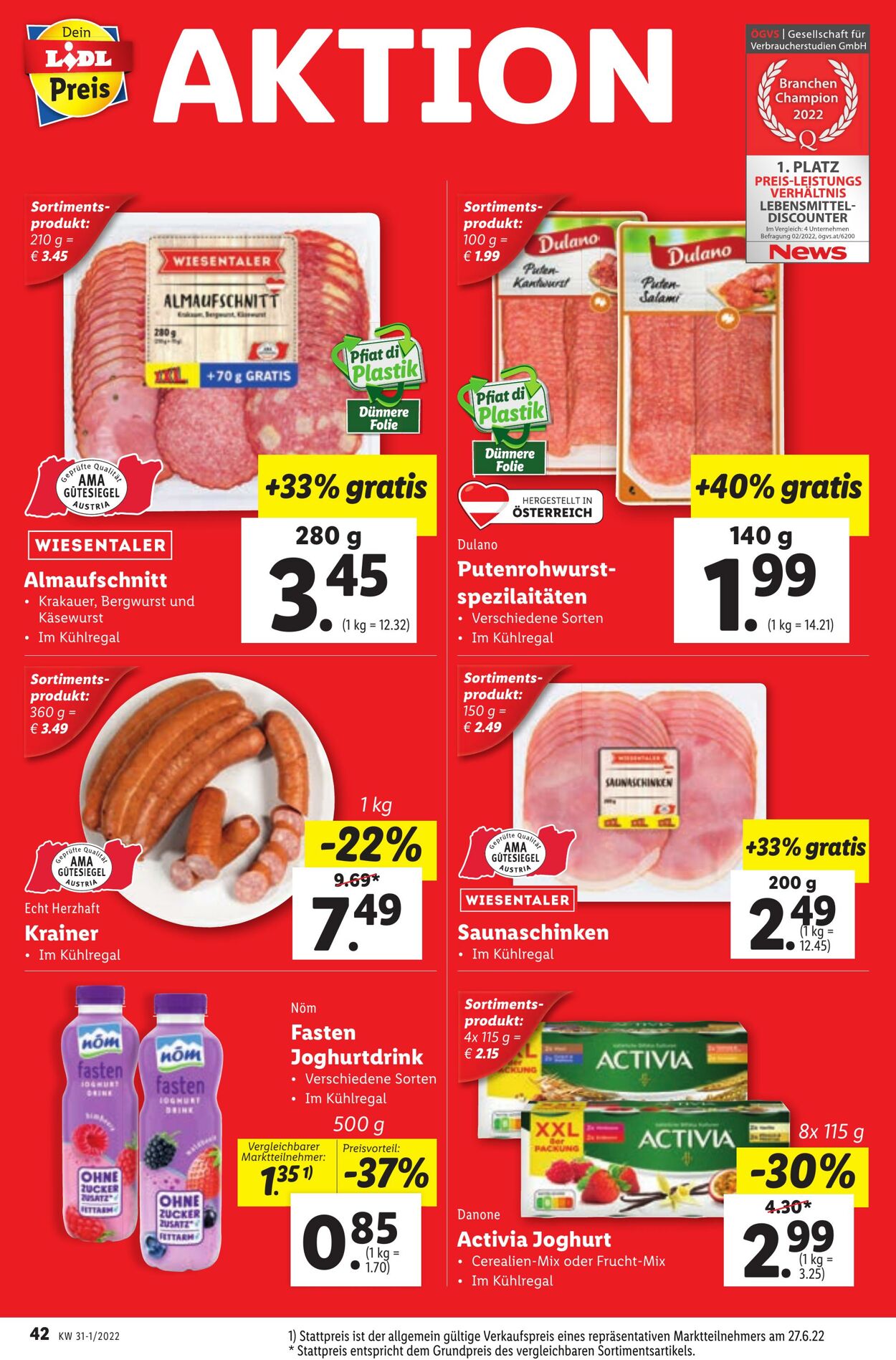 Prospekt Lidl 28.07.2022 - 03.08.2022