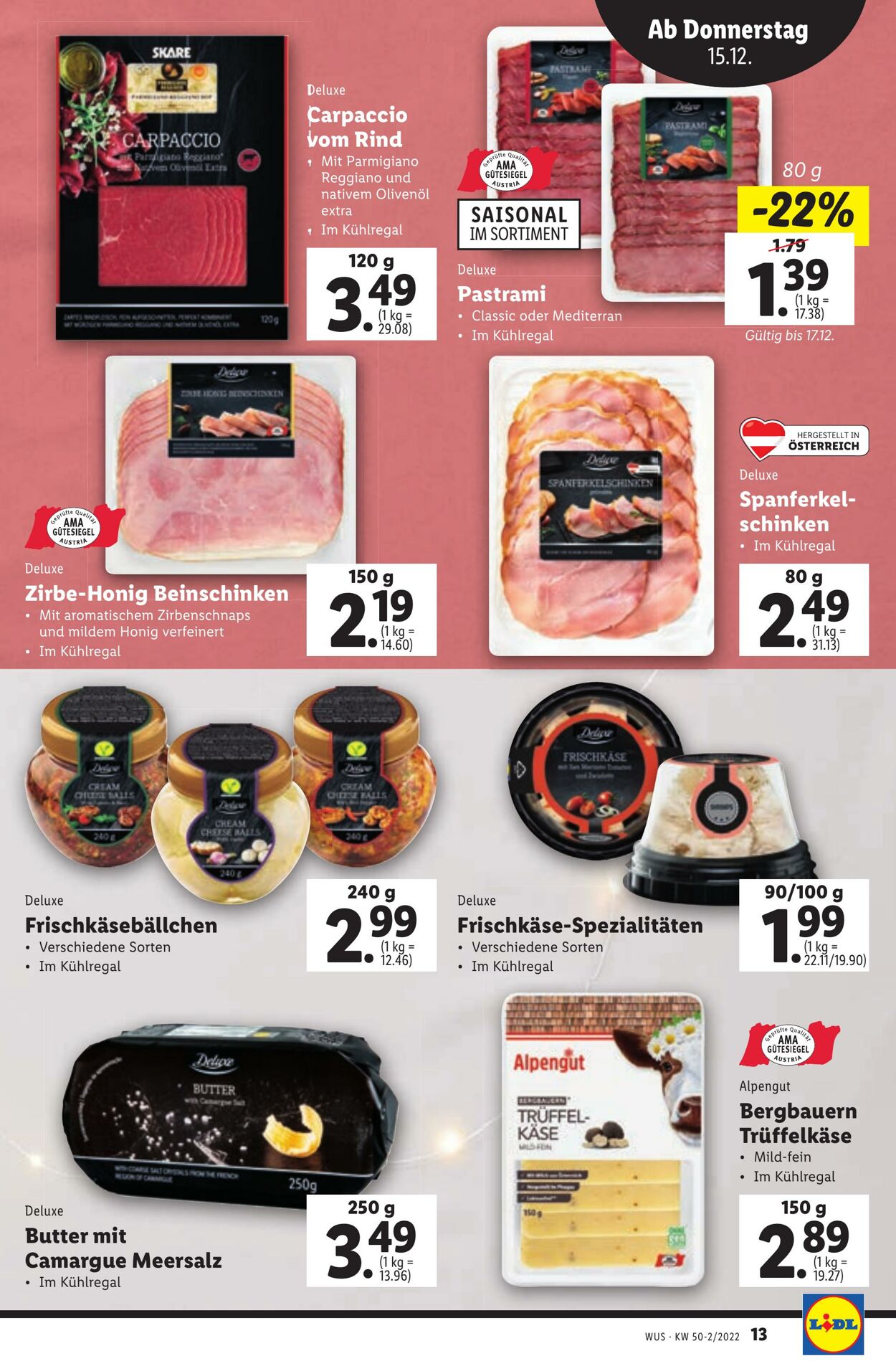 Prospekt Lidl 15.12.2022 - 21.12.2022