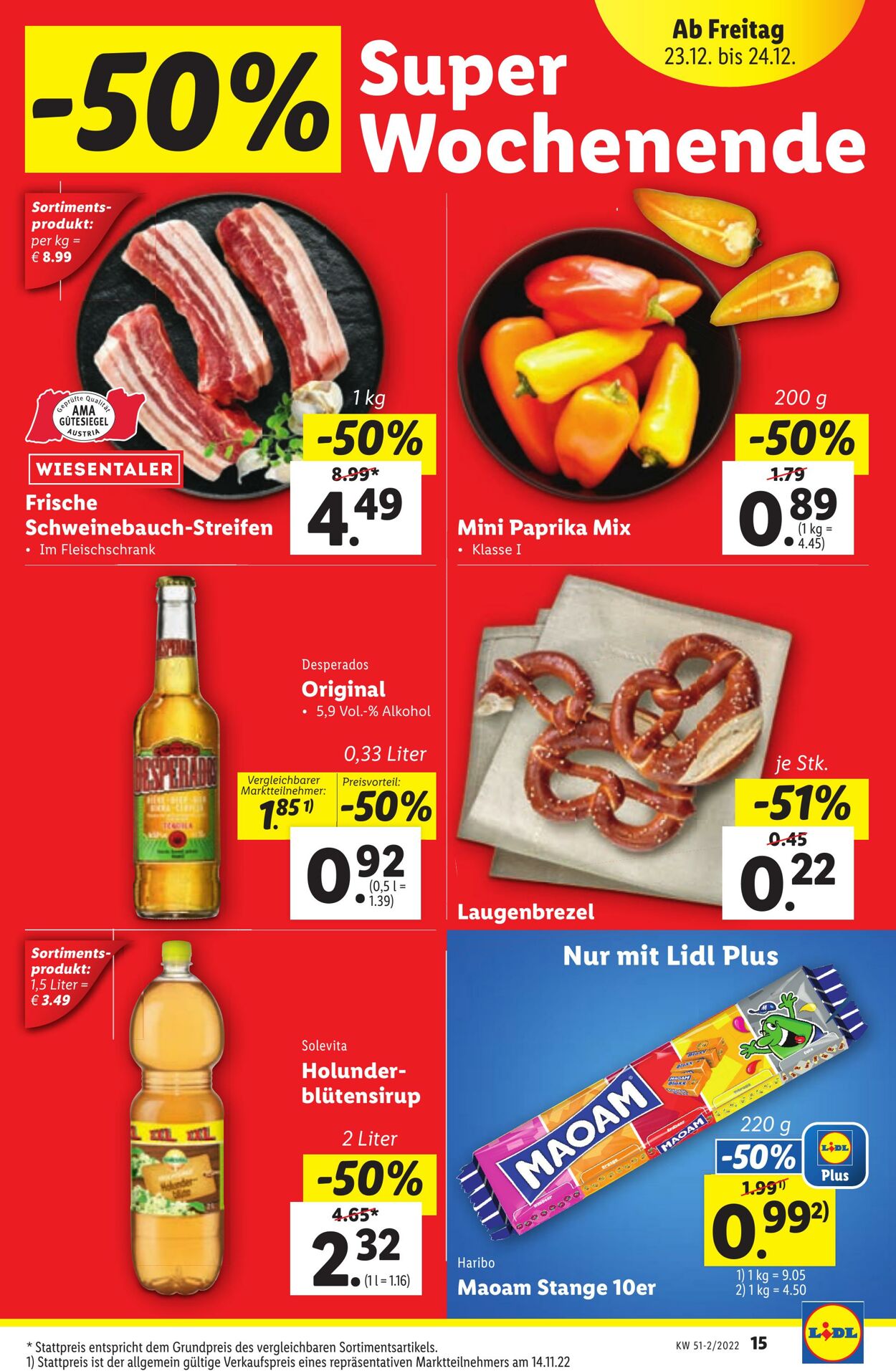 Prospekt Lidl 22.12.2022 - 28.12.2022