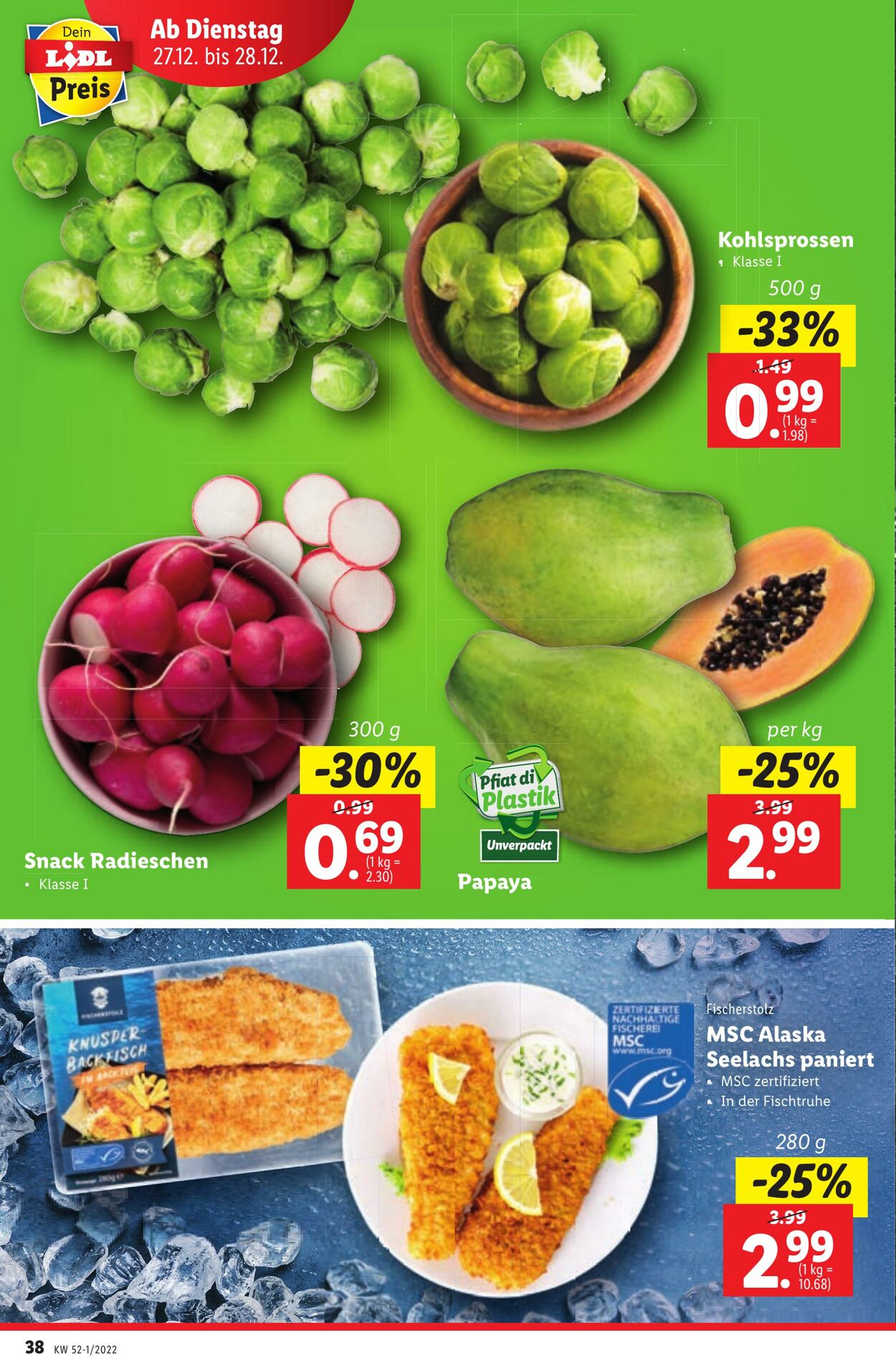 Prospekt Lidl 22.12.2022 - 28.12.2022