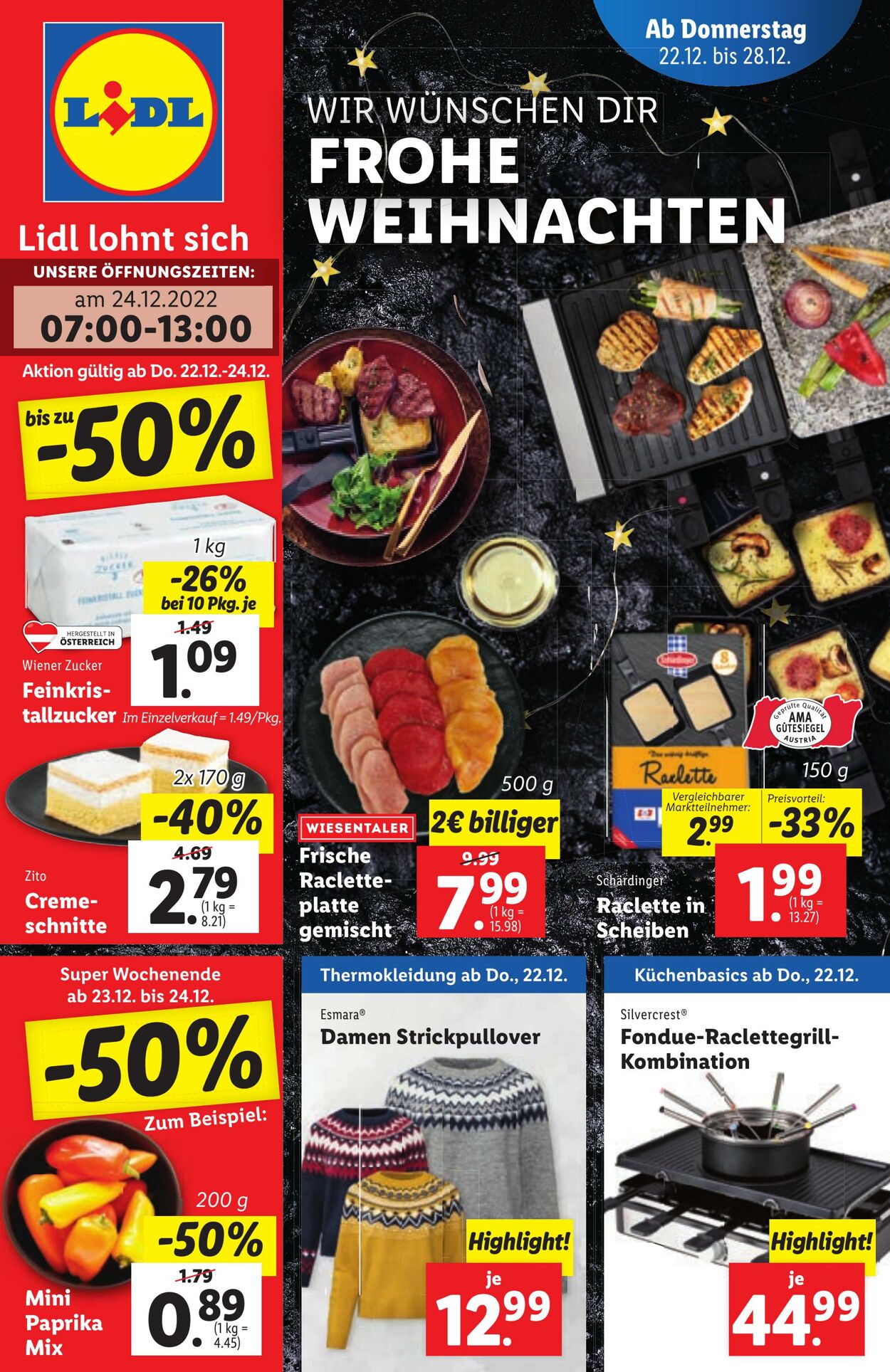 Prospekt Lidl 22.12.2022 - 28.12.2022