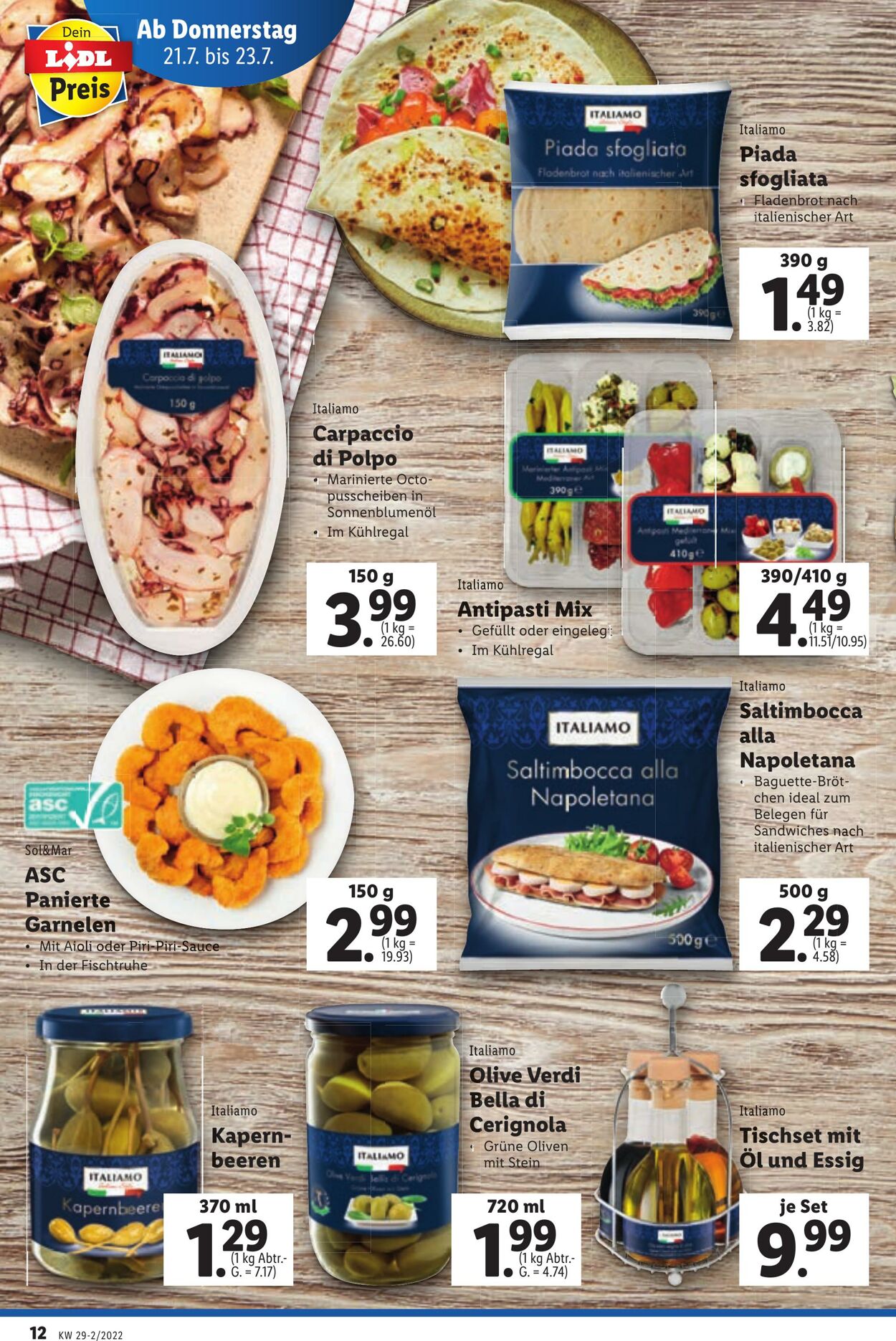 Prospekt Lidl 21.07.2022 - 27.07.2022