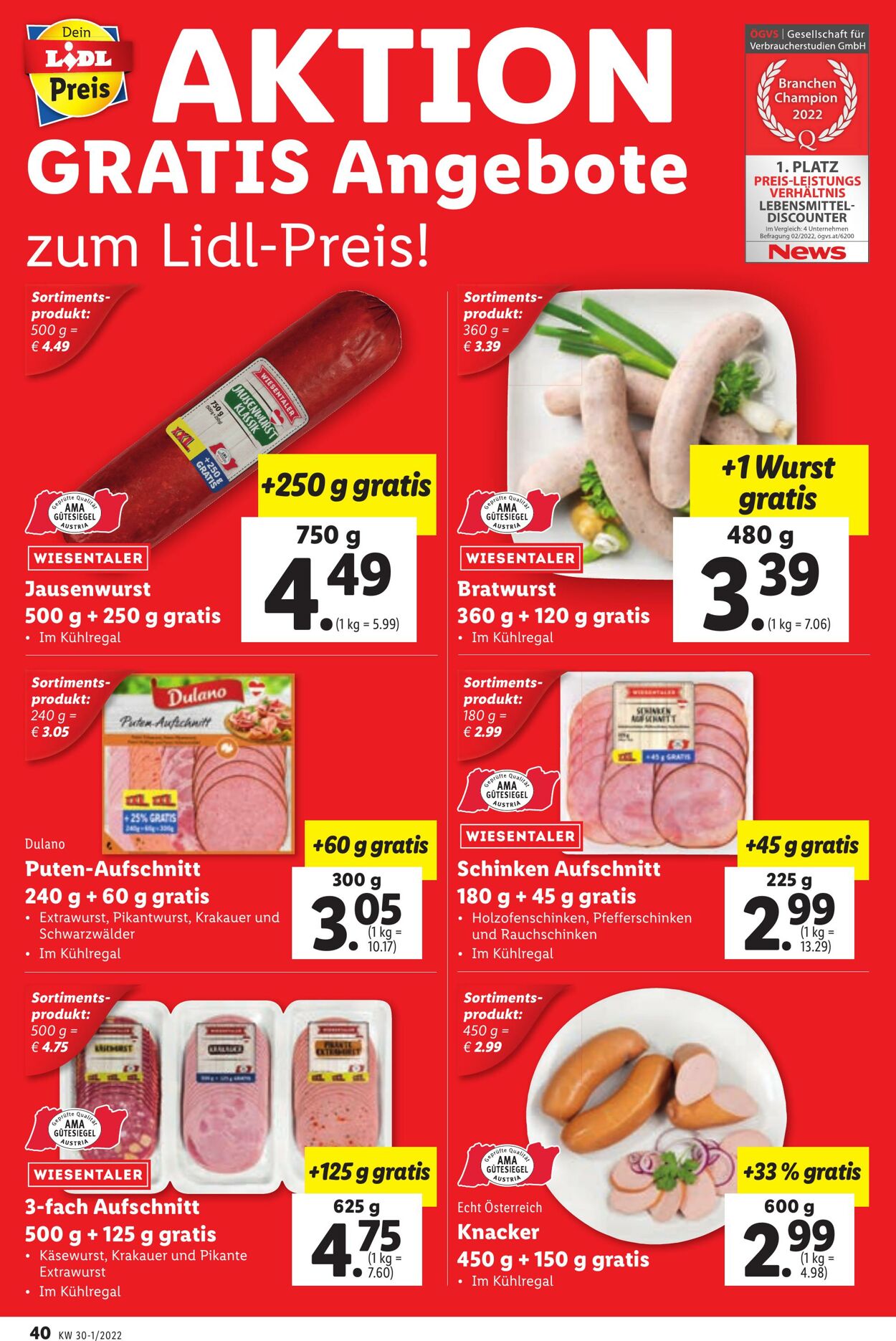 Prospekt Lidl 21.07.2022 - 27.07.2022