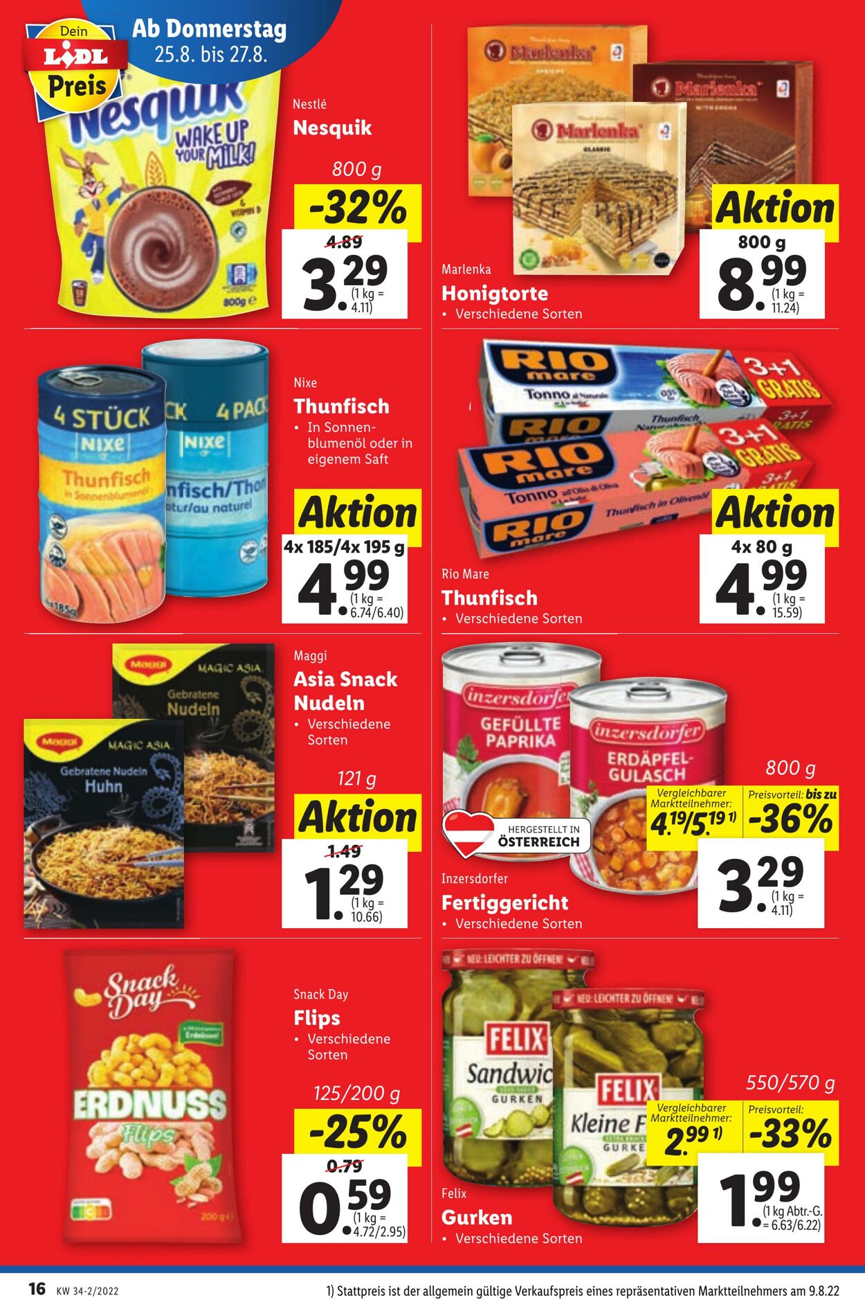 Prospekt Lidl 25.08.2022 - 31.08.2022