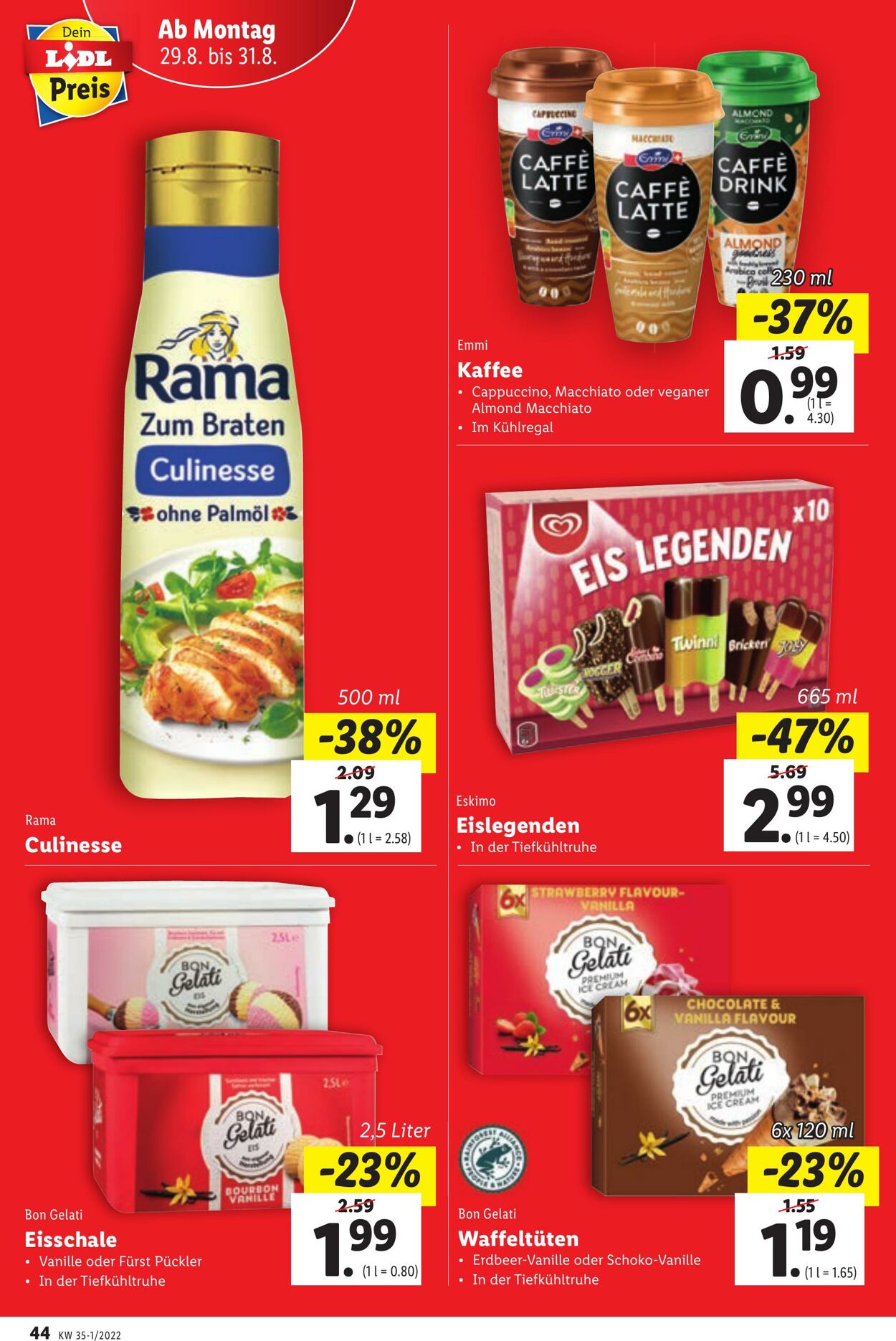 Prospekt Lidl 25.08.2022 - 31.08.2022