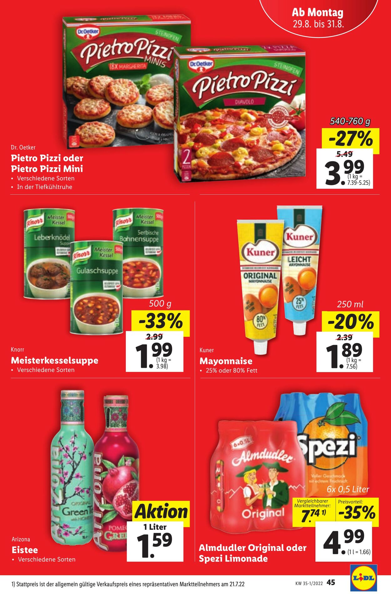 Prospekt Lidl 25.08.2022 - 31.08.2022