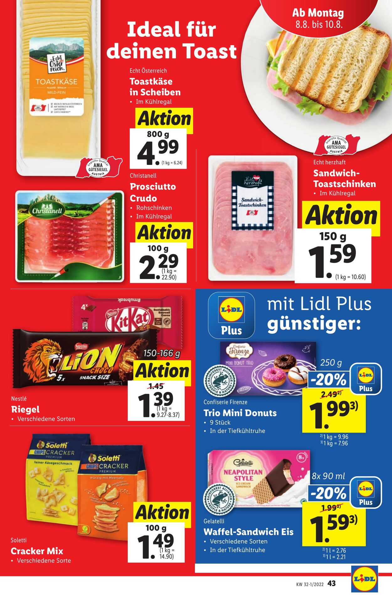 Prospekt Lidl 04.08.2022 - 10.08.2022