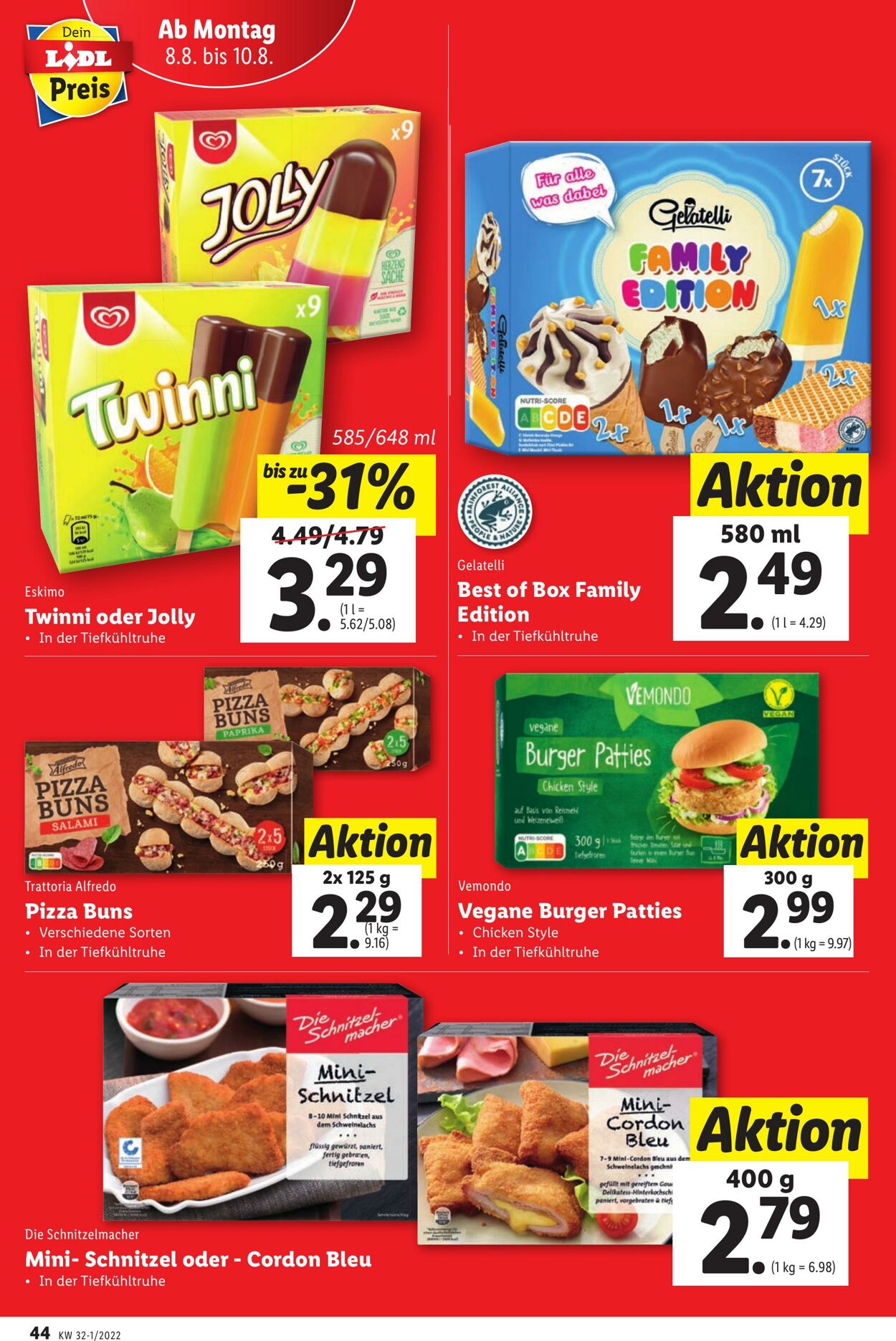 Prospekt Lidl 04.08.2022 - 10.08.2022