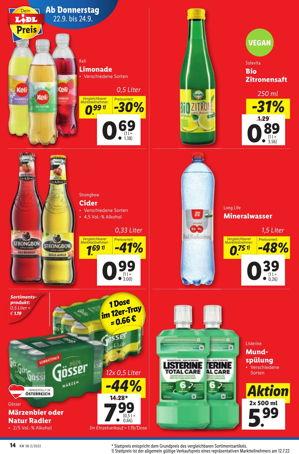 Prospekt Lidl 22.09.2022 - 28.09.2022