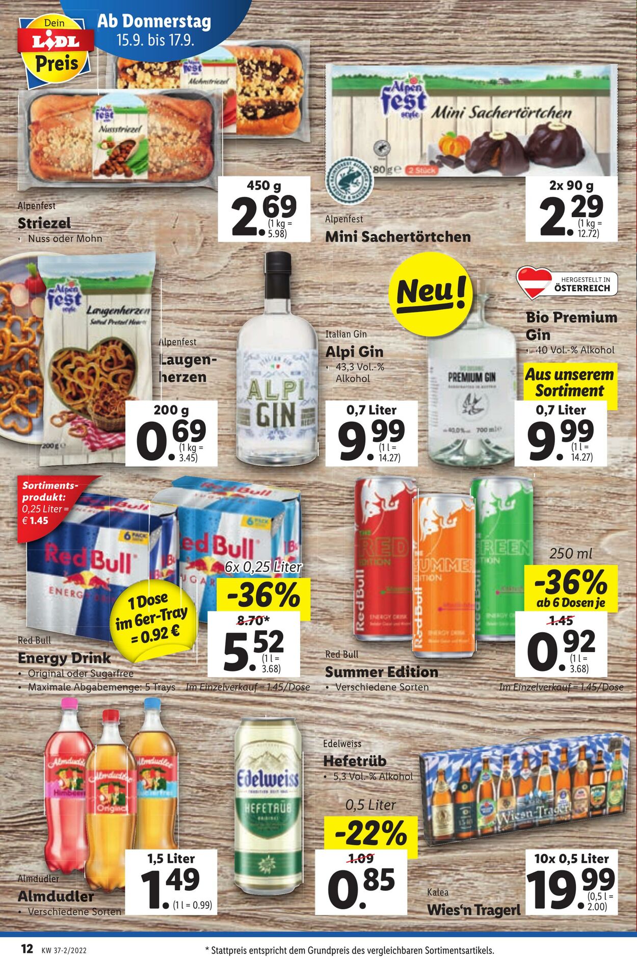 Prospekt Lidl 15.09.2022 - 21.09.2022