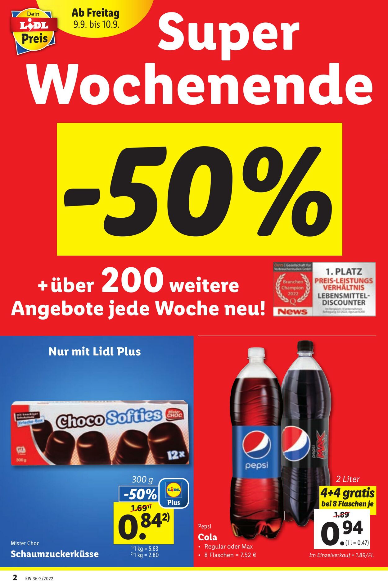 Prospekt Lidl 08.09.2022 - 14.09.2022