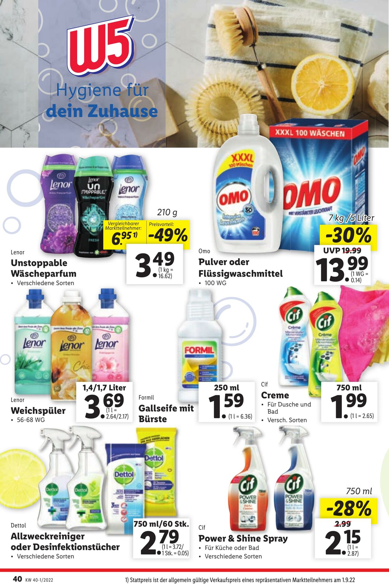 Prospekt Lidl 29.09.2022 - 05.10.2022