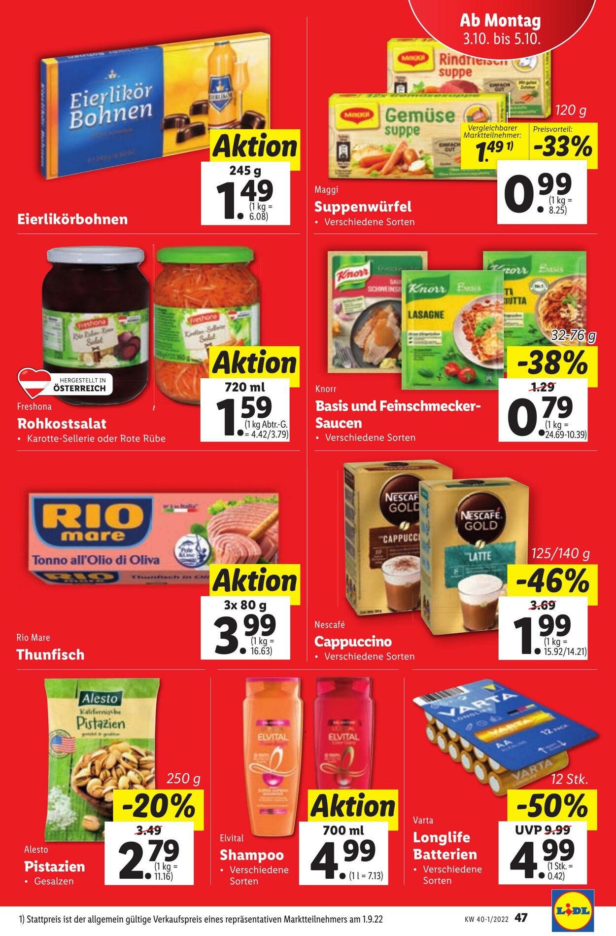 Prospekt Lidl 29.09.2022 - 05.10.2022