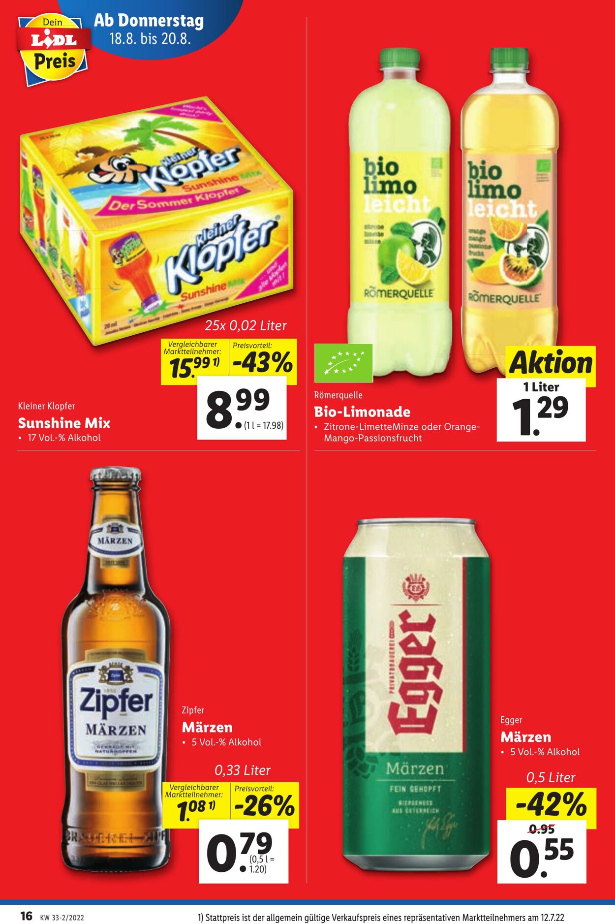 Prospekt Lidl 18.08.2022 - 24.08.2022