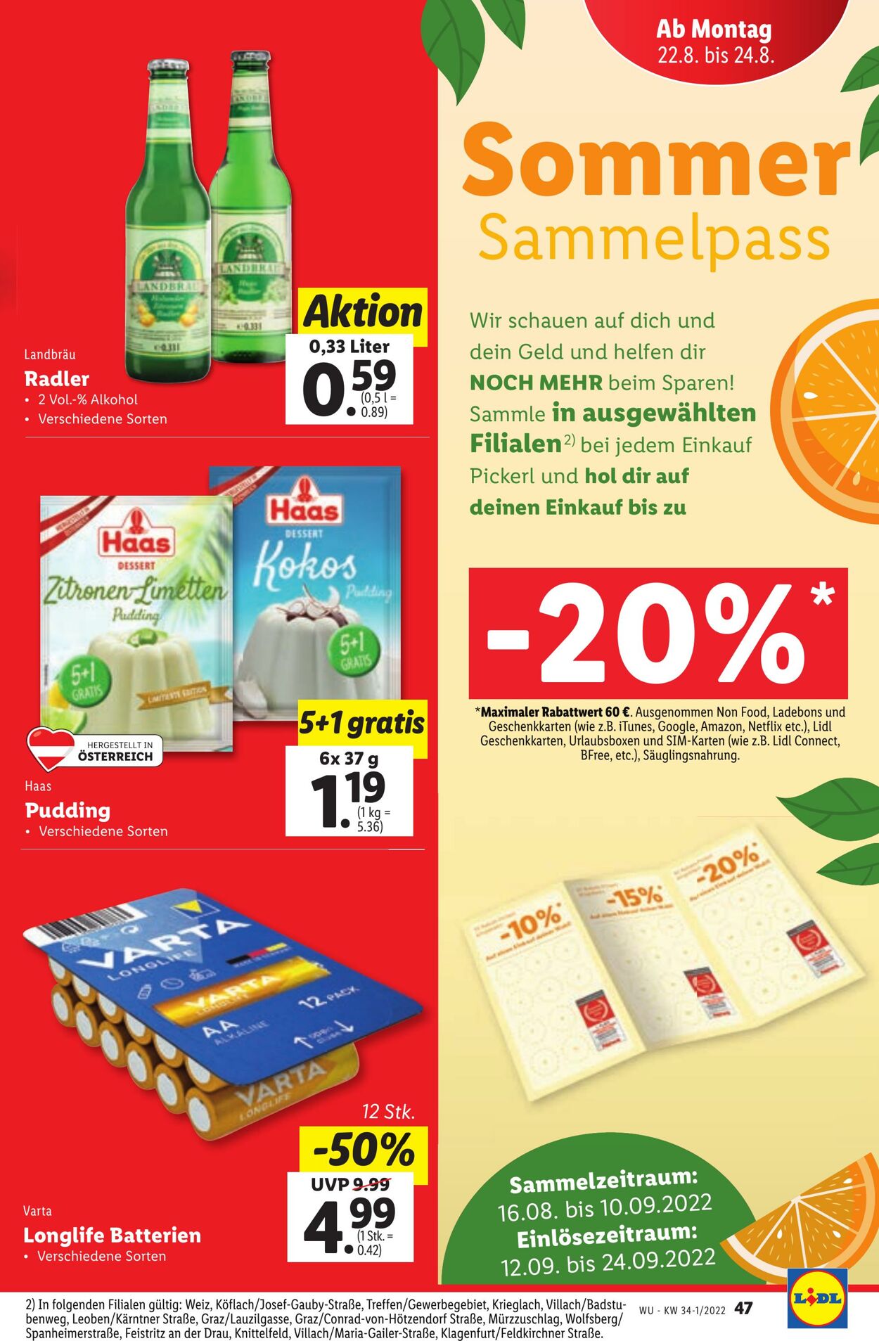 Prospekt Lidl 18.08.2022 - 24.08.2022