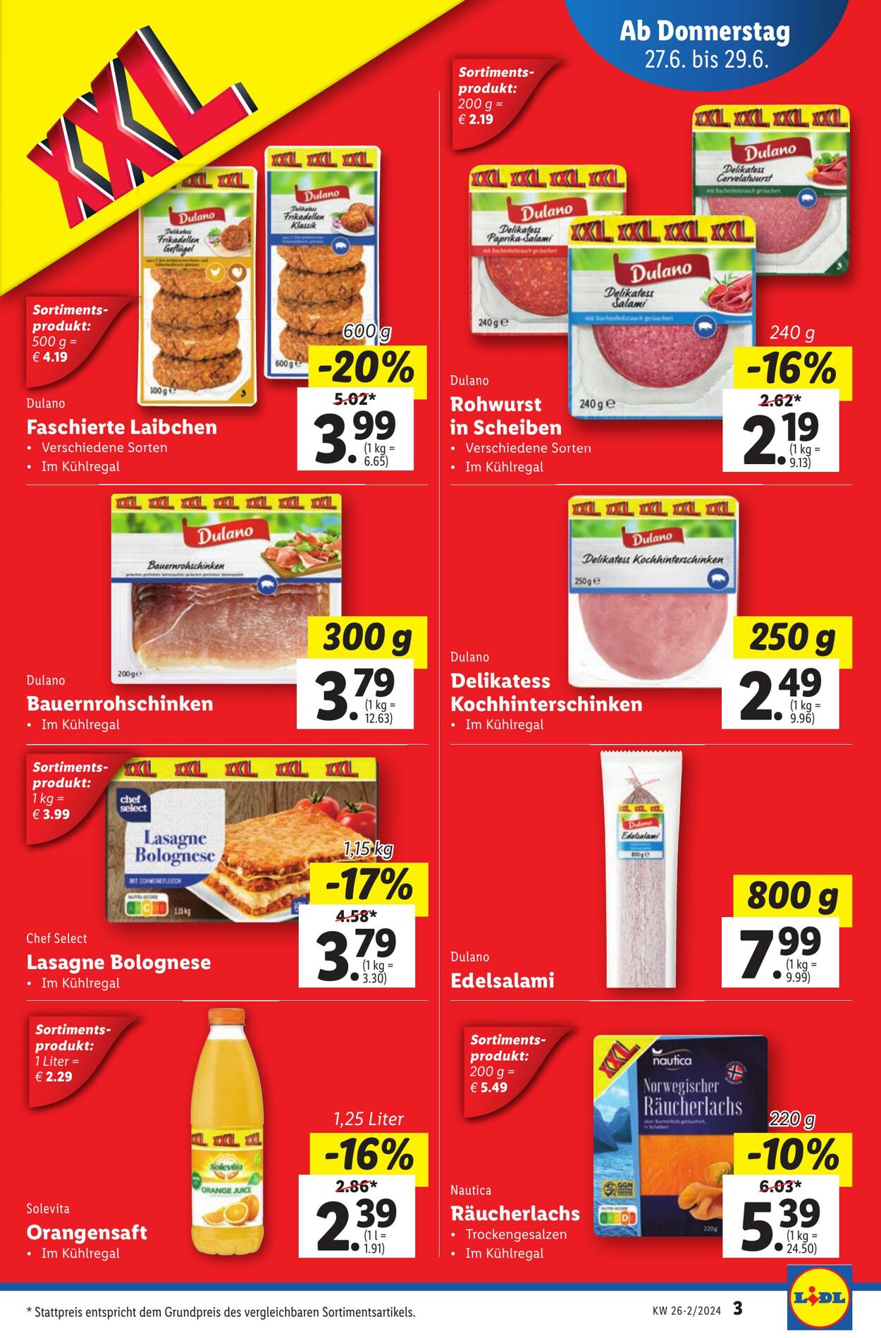 Prospekt Lidl 27.06.2024 - 03.07.2024