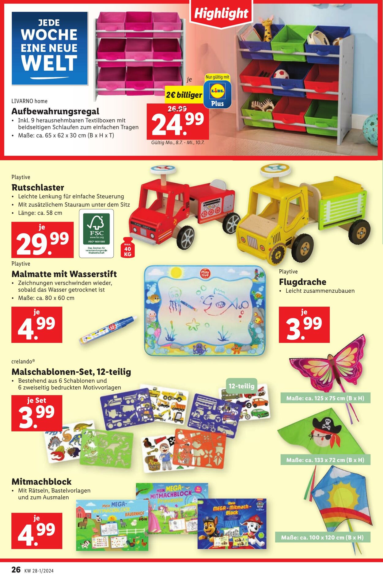 Prospekt Lidl 04.07.2024 - 10.07.2024