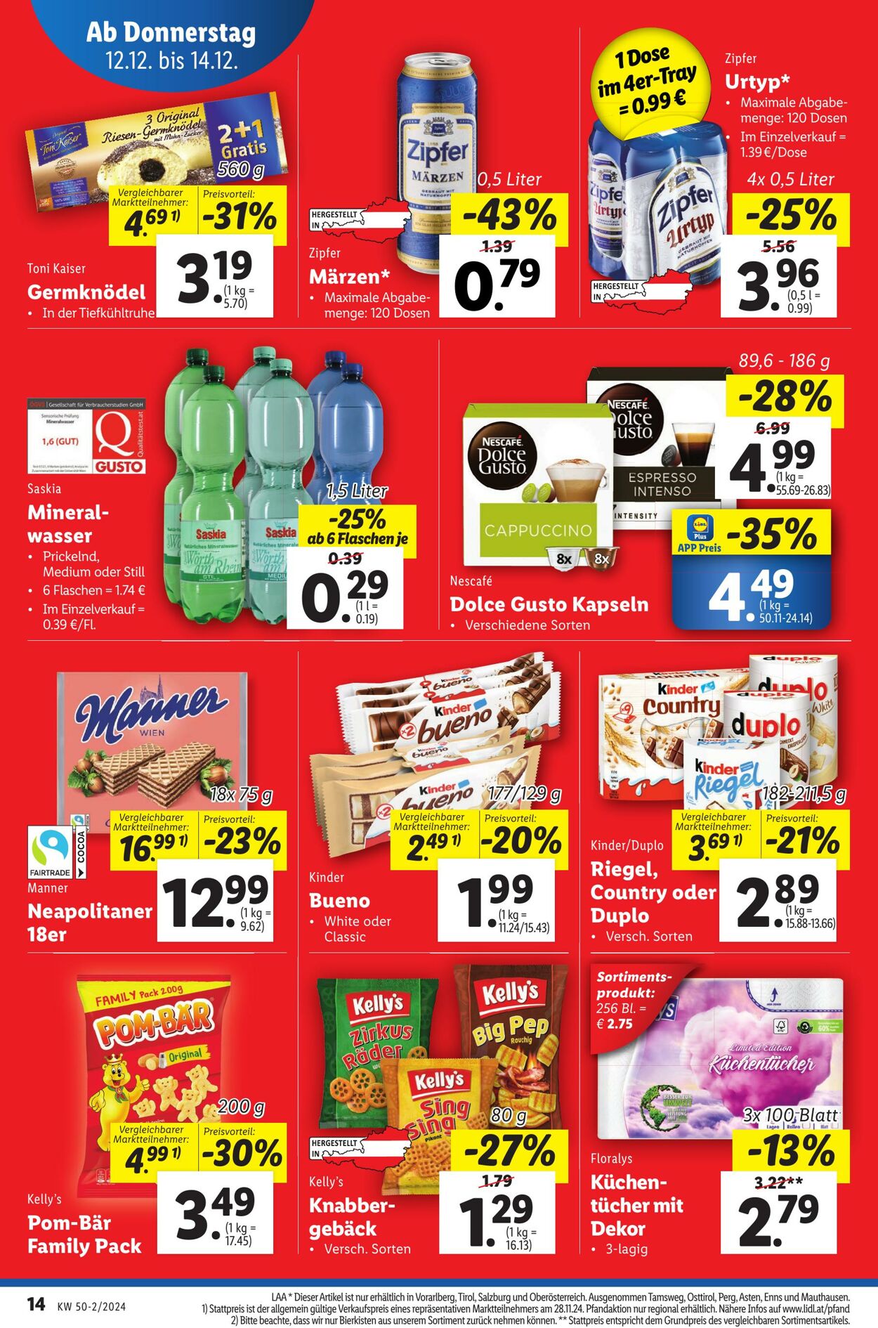 Prospekt Lidl 12.12.2024 - 18.12.2024