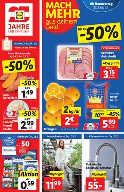 Prospekt Lidl 23.02.2023 - 01.03.2023