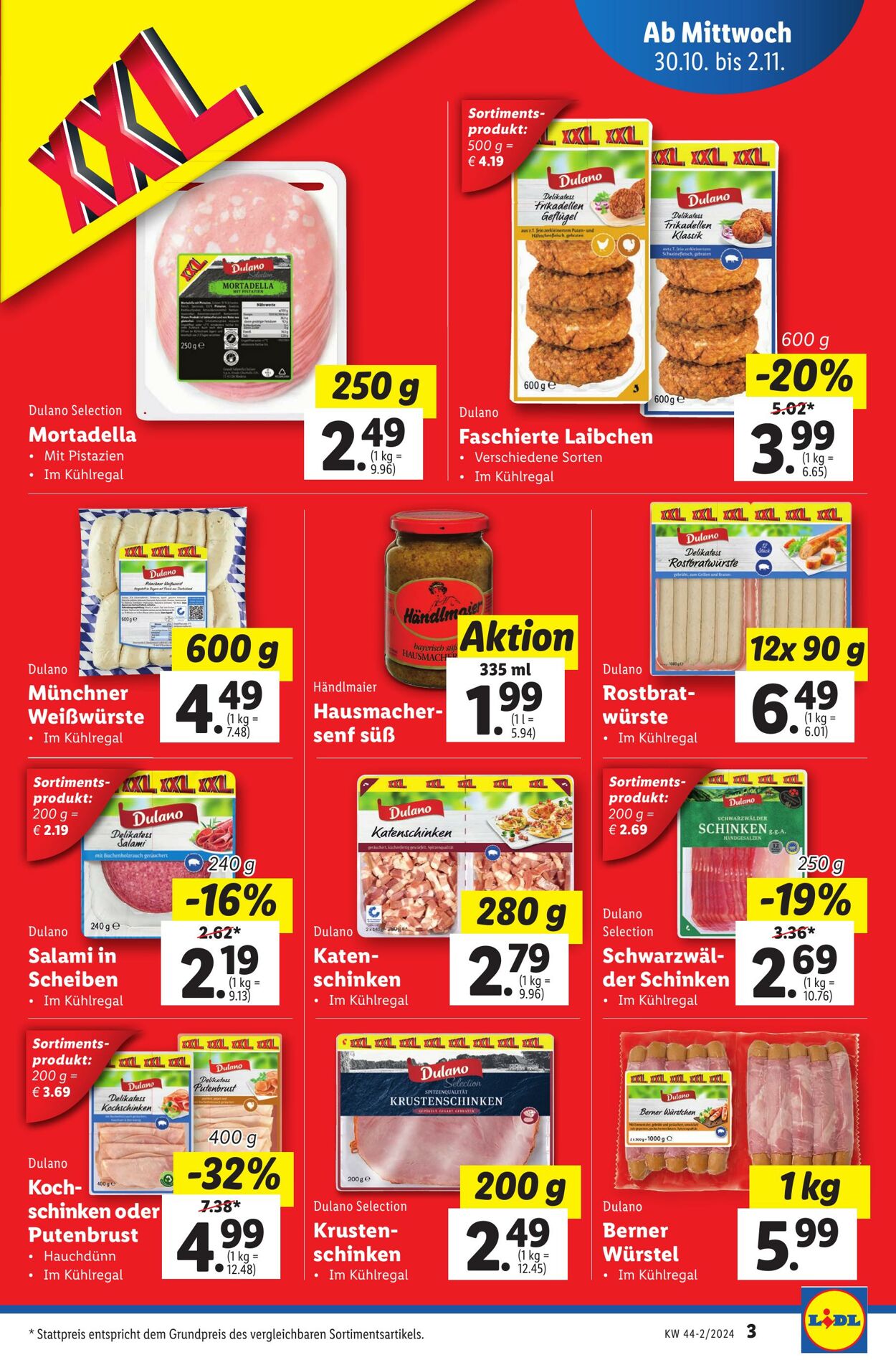 Prospekt Lidl 30.10.2024 - 06.11.2024