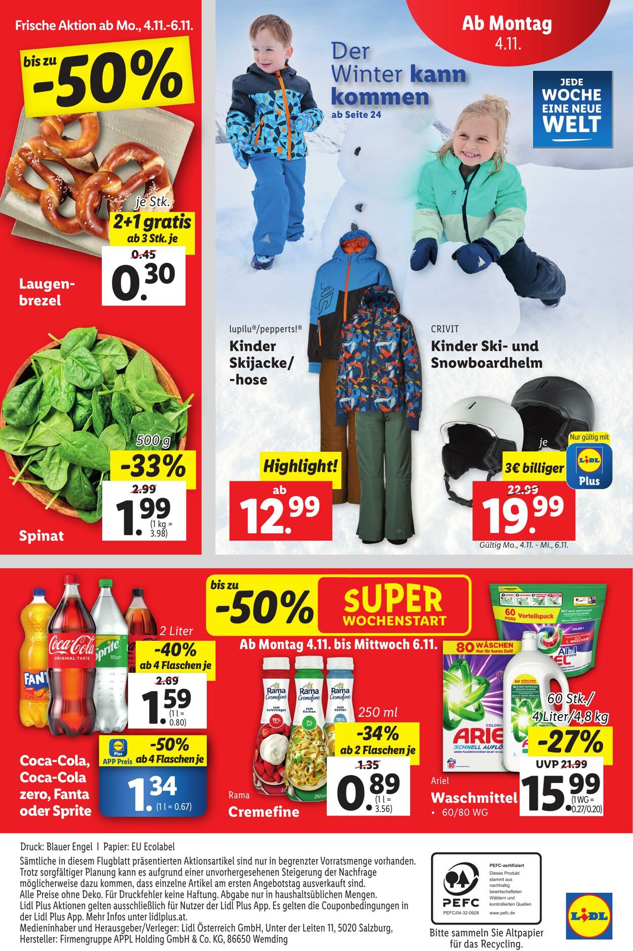 Prospekt Lidl 30.10.2024 - 06.11.2024