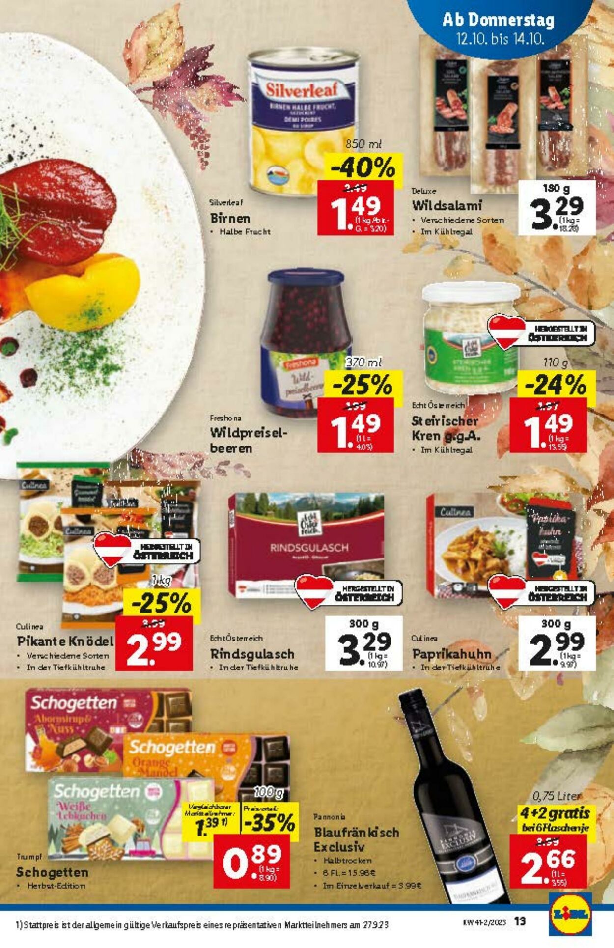 Prospekt Lidl 12.10.2023 - 18.10.2023