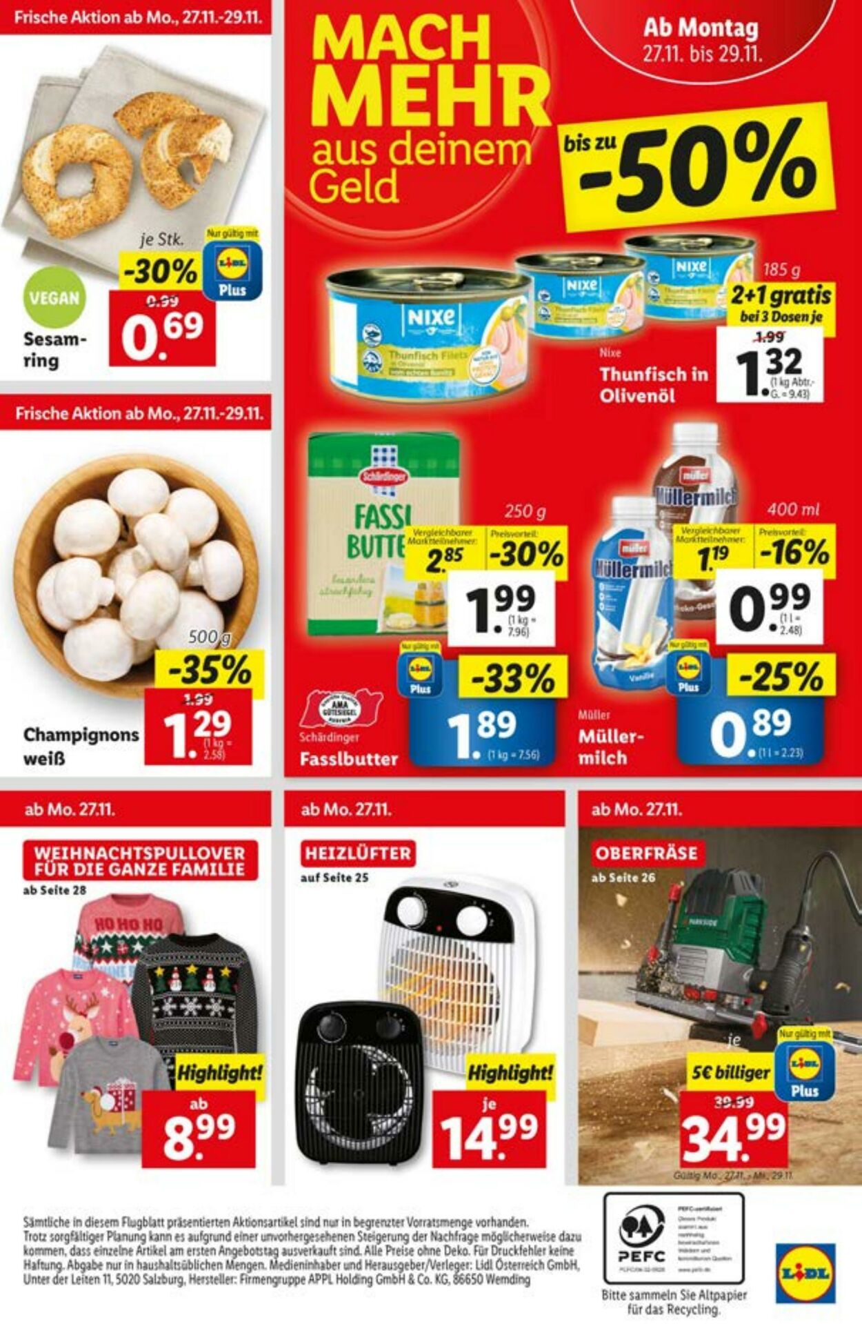 Prospekt Lidl 23.11.2023 - 29.11.2023